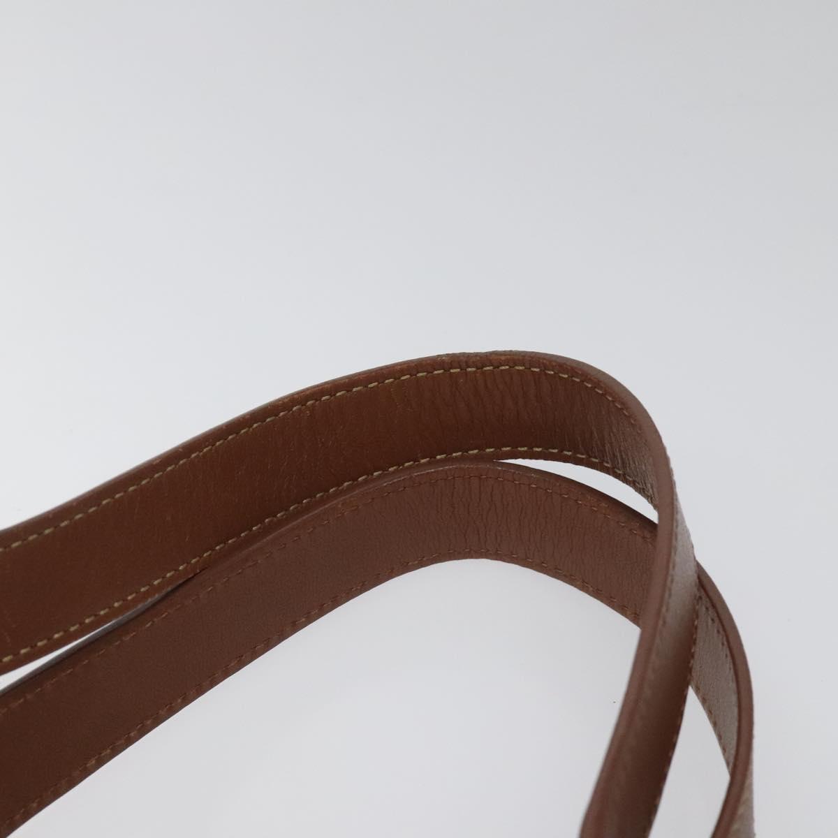 BURBERRY Nova Check Blue Label Tote Bag Canvas Beige Brown Auth ti2741