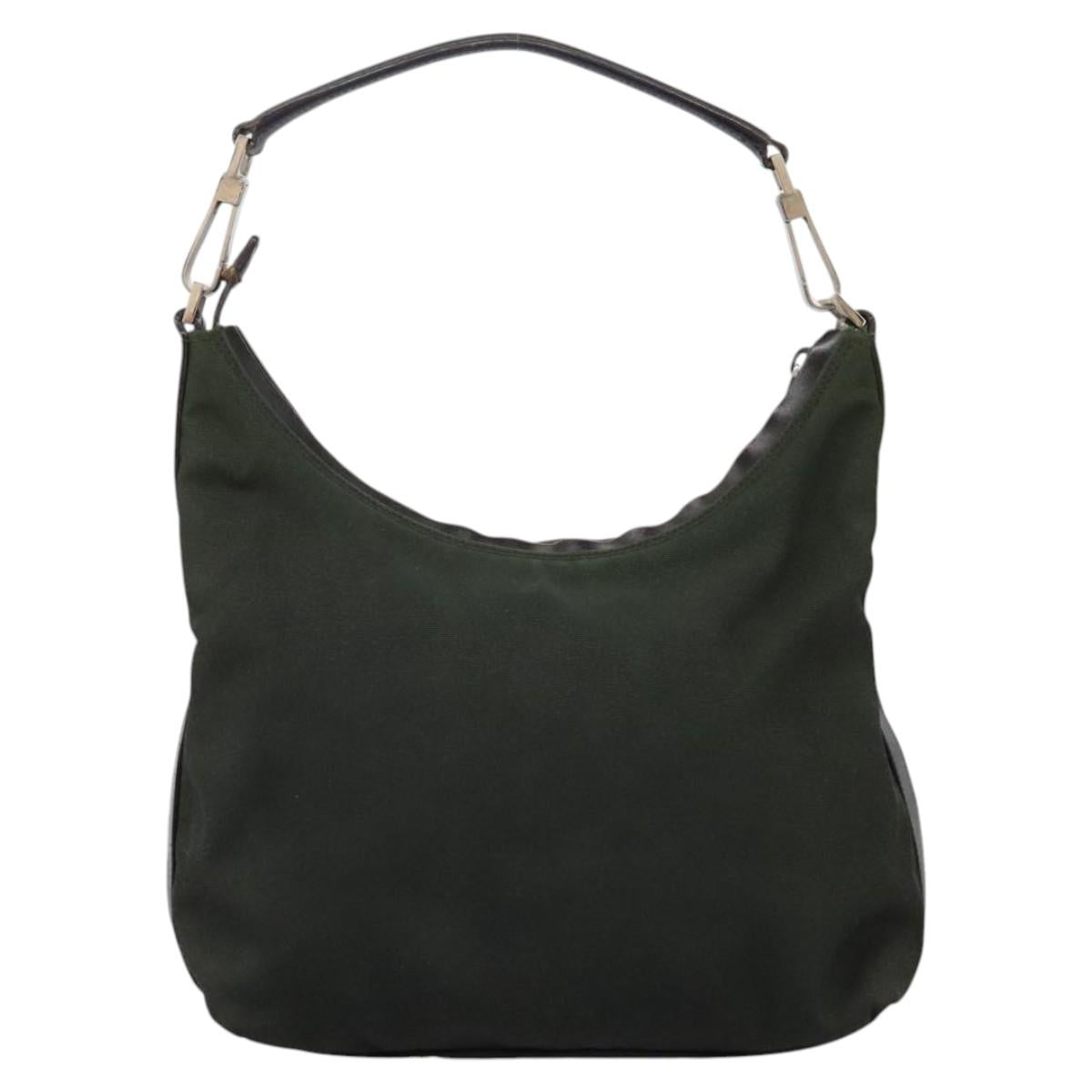 GUCCI Hand Bag Canvas Khaki 000 0602 Auth ti2770