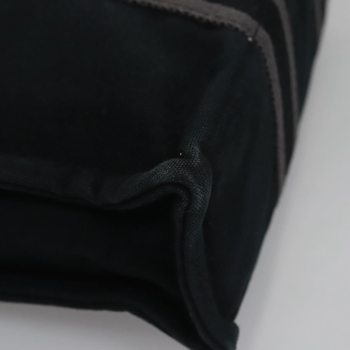 HERMES Fourre Tout PM Hand Bag Canvas Black Auth ti2780