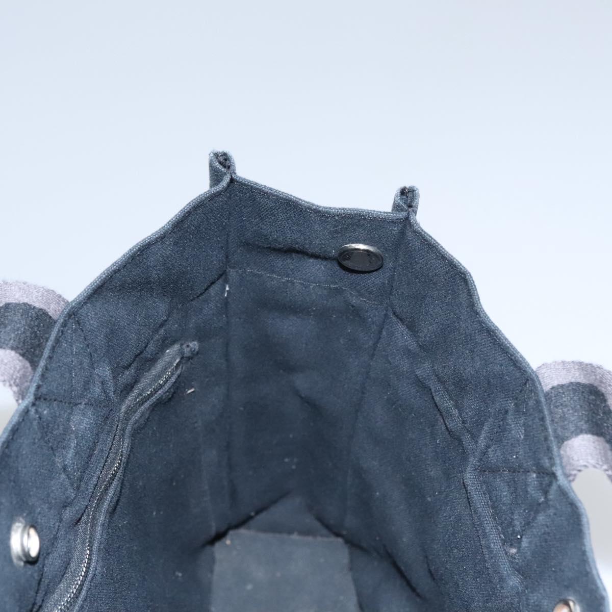 HERMES Fourre Tout PM Hand Bag Canvas Black Auth ti2780