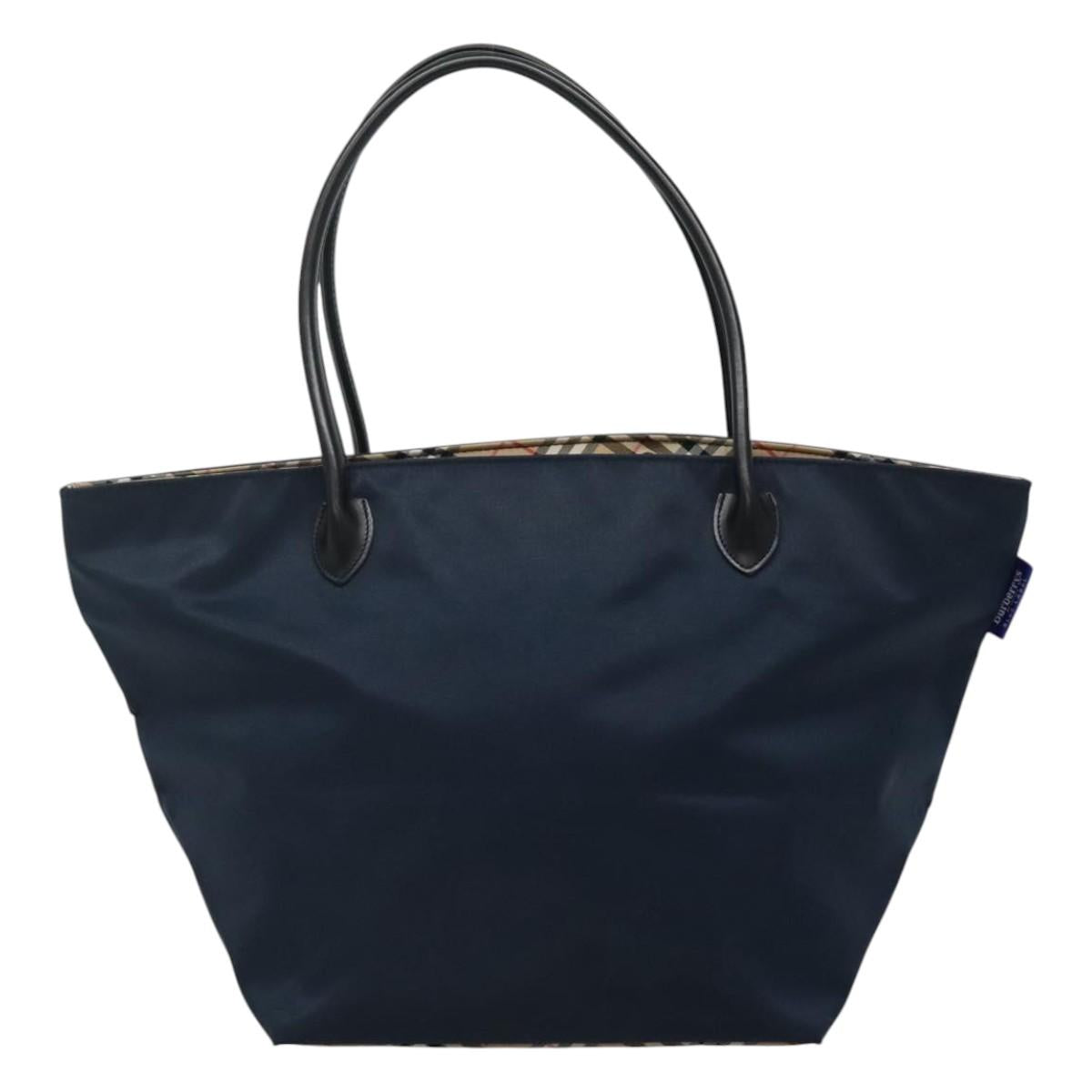 Burberrys Blue Label Tote Bag Nylon Navy Auth ti2781