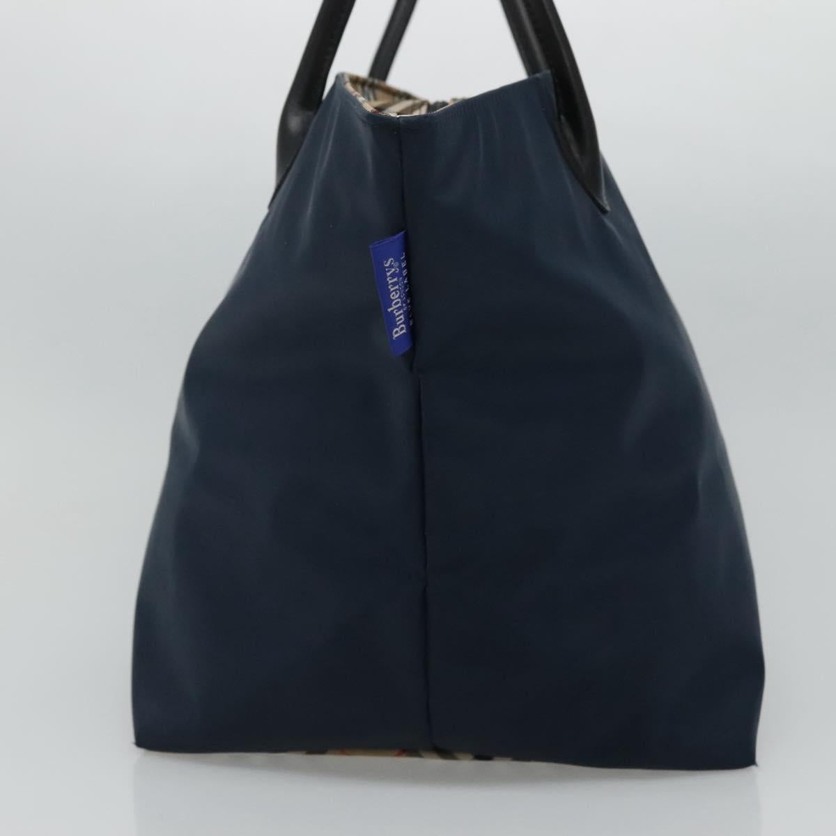 Burberrys Blue Label Tote Bag Nylon Navy Auth ti2781