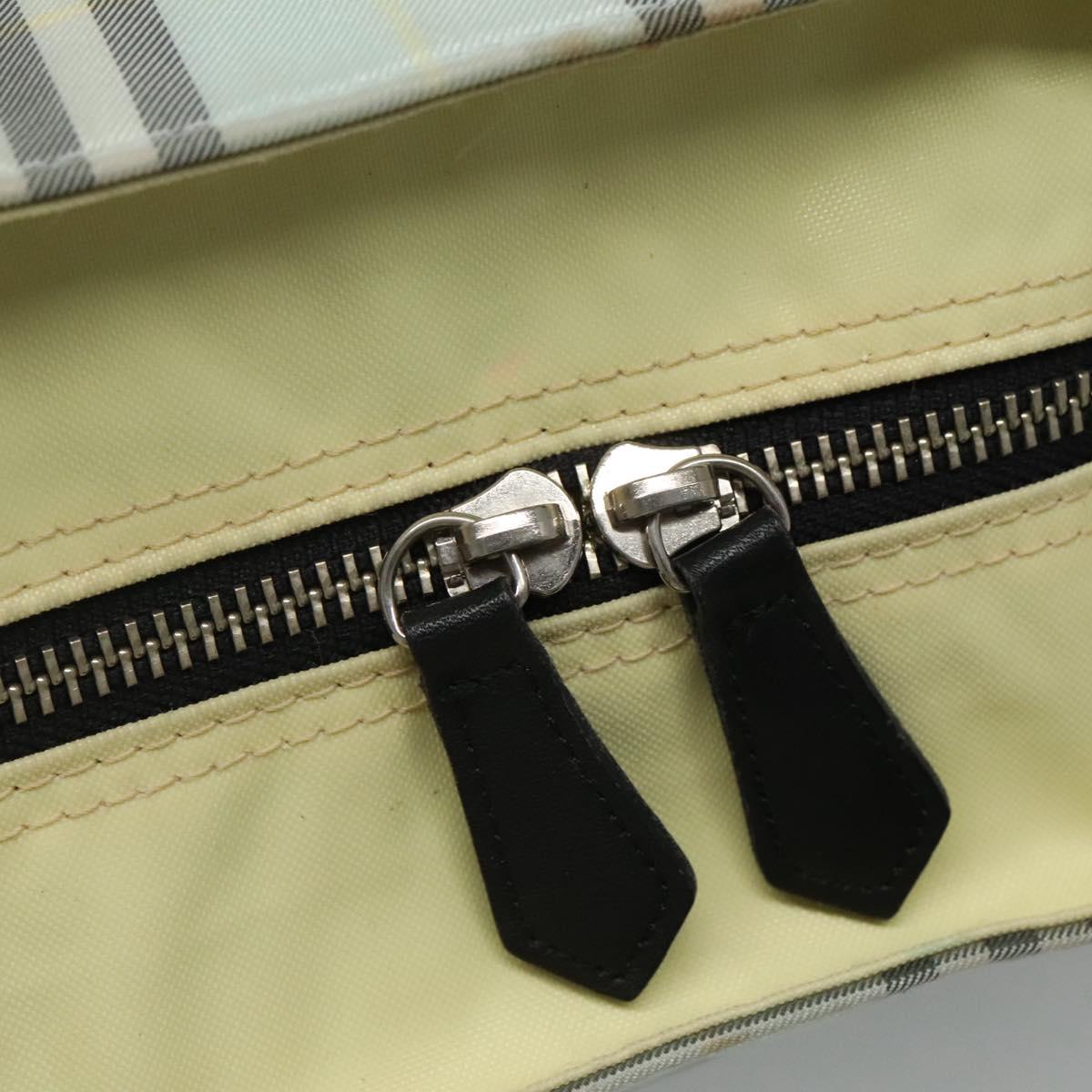 Burberrys Blue Label Nova Check Tote Bag Nylon Light Blue Auth ti2782