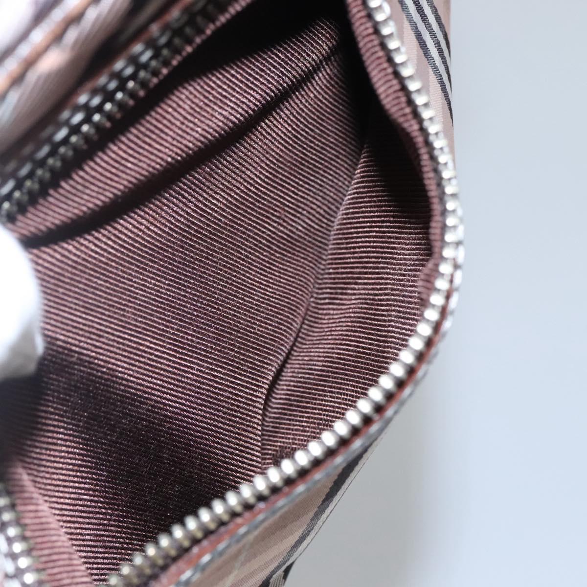 BURBERRY Nova Check Blue Label Shoulder Bag Nylon Black Auth ti2792