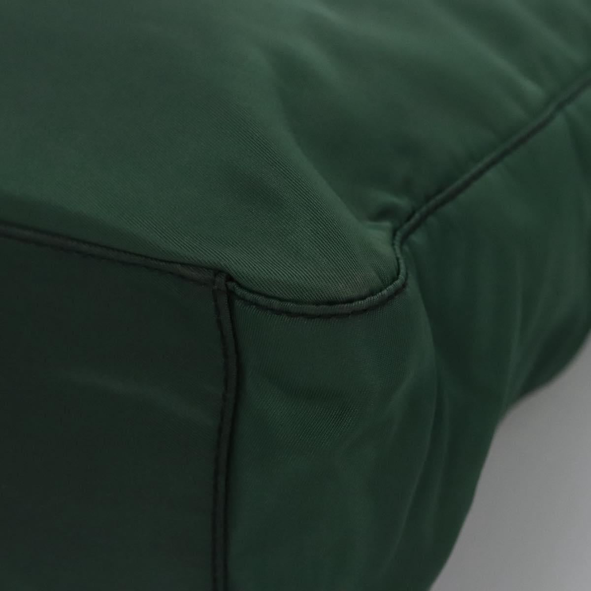 PRADA Hand Bag Nylon Green Auth ti2795
