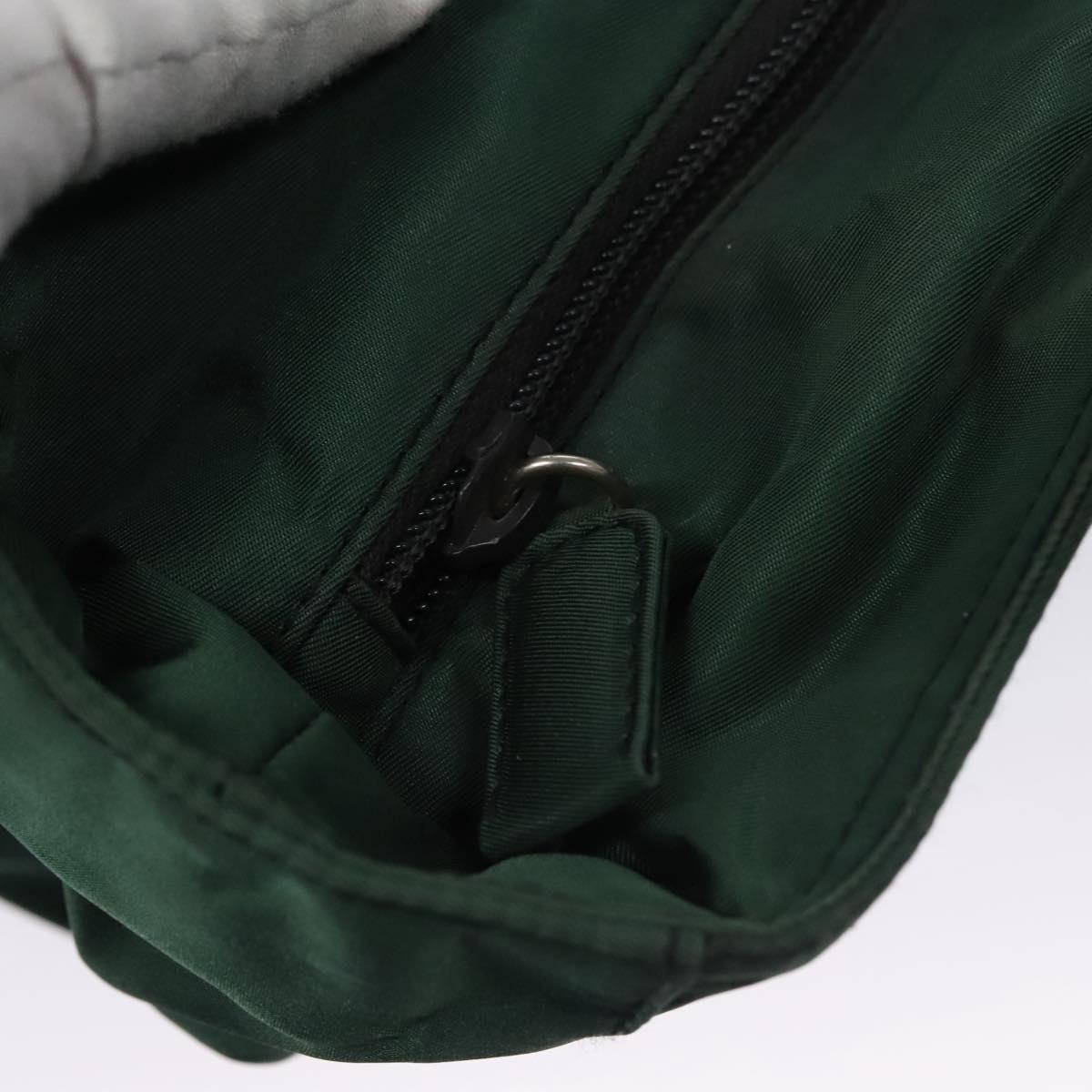 PRADA Hand Bag Nylon Green Auth ti2795
