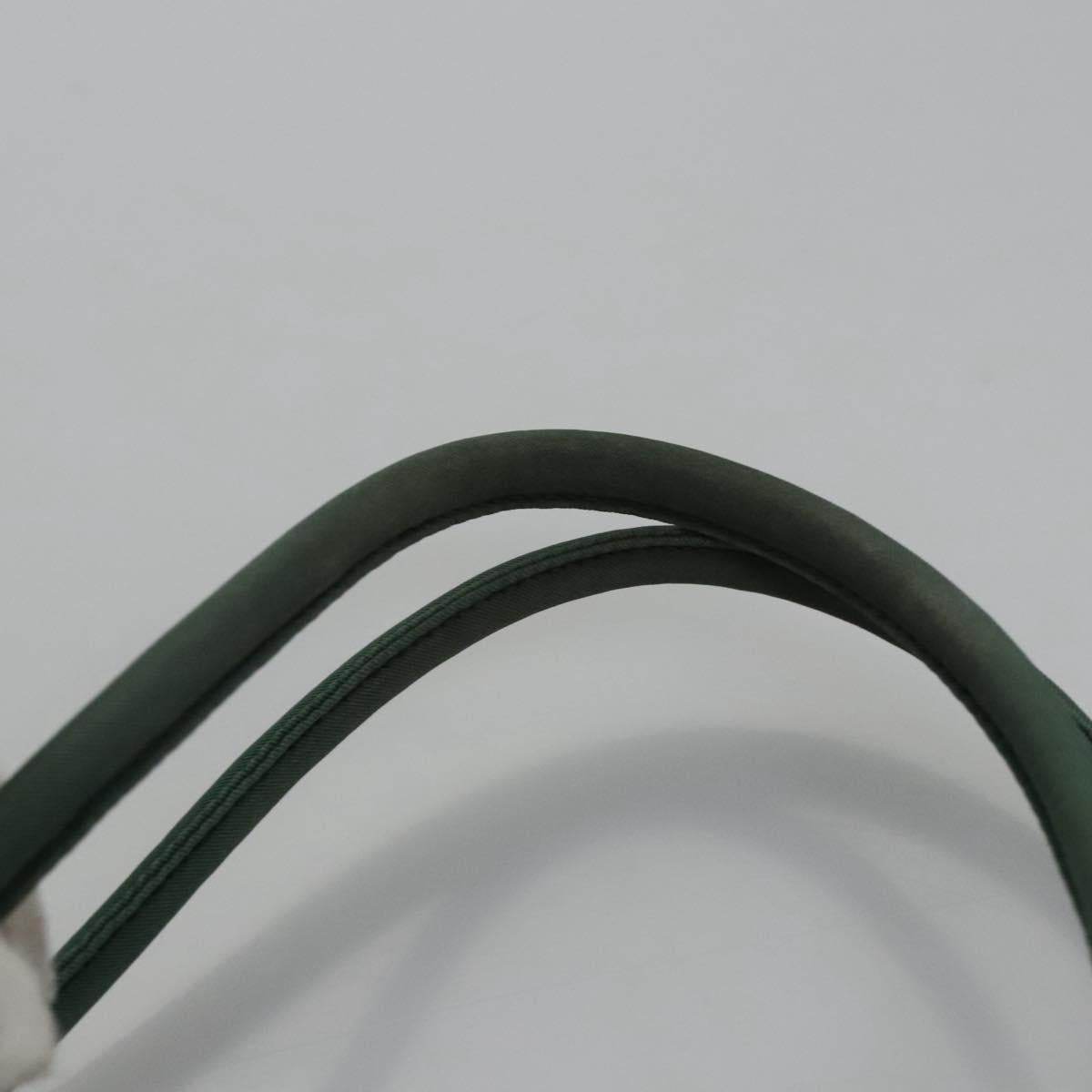 PRADA Hand Bag Nylon Green Auth ti2795