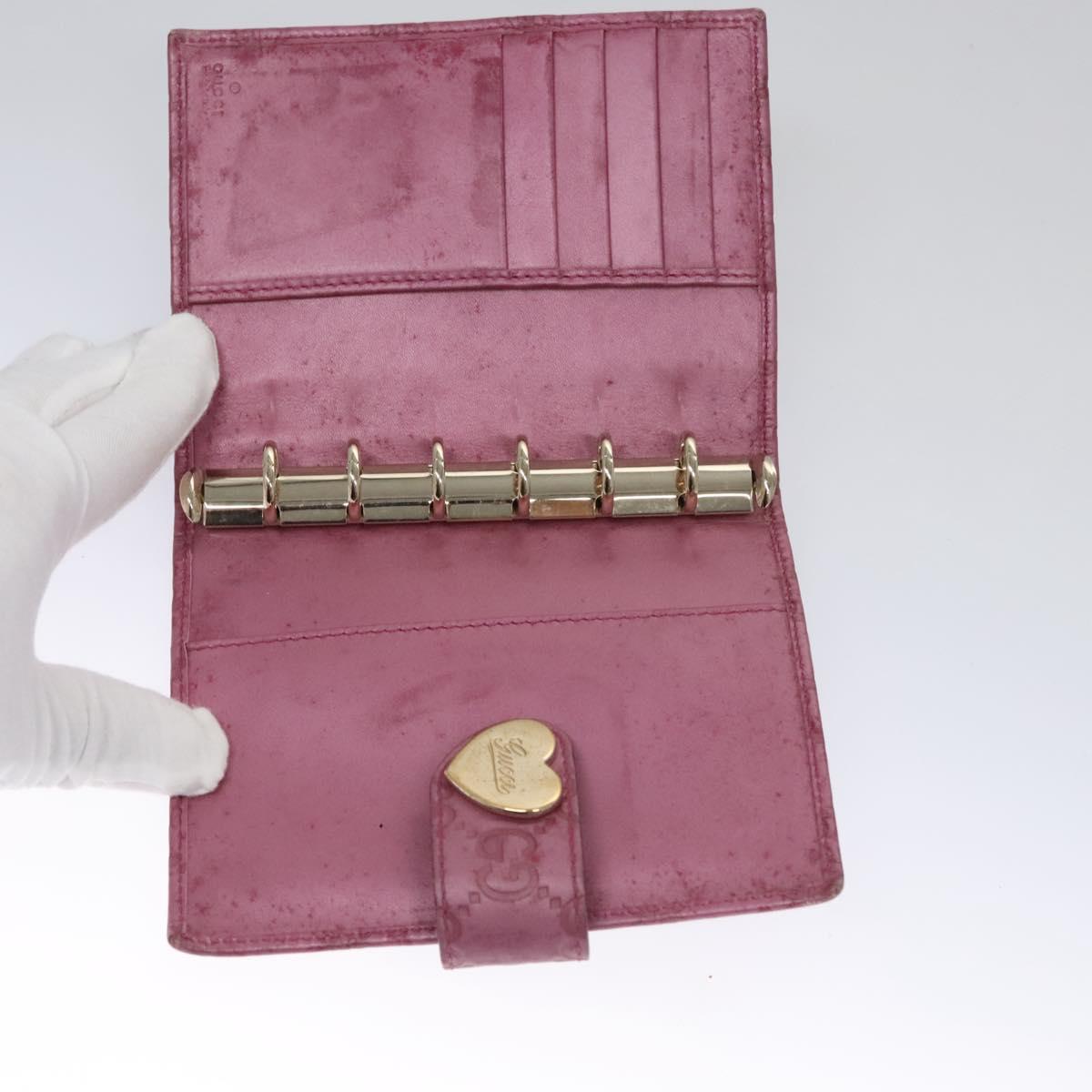GUCCI GG Canvas Day Planner Cover 2Set Black Purple Auth ti2799