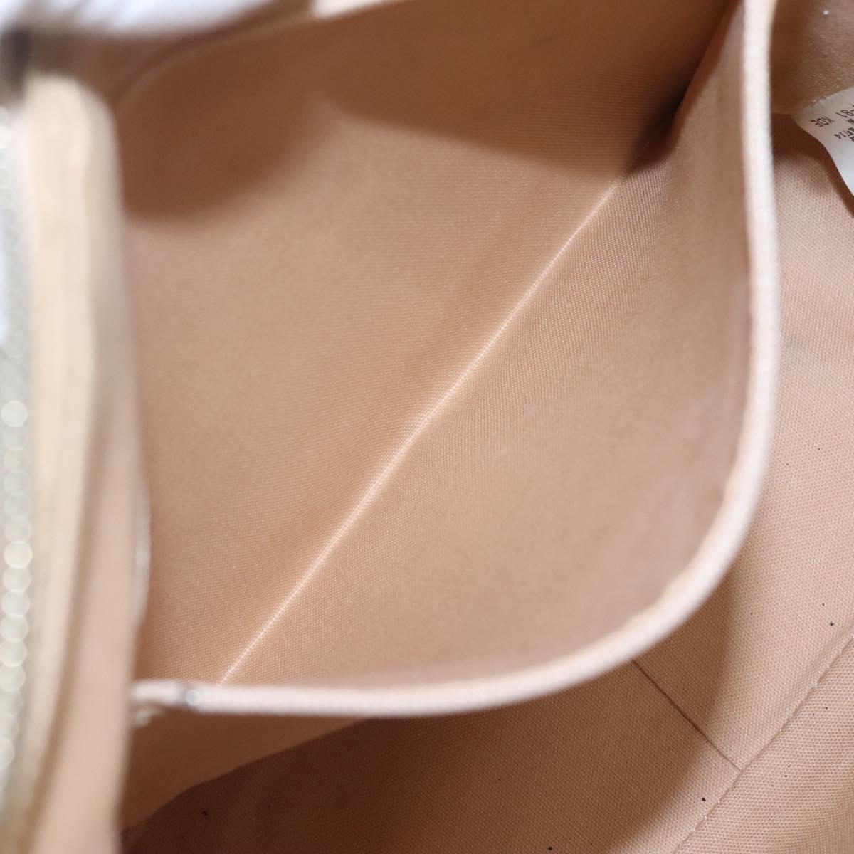 BURBERRY Blue Label Shoulder Bag Canvas Beige Auth ti2800