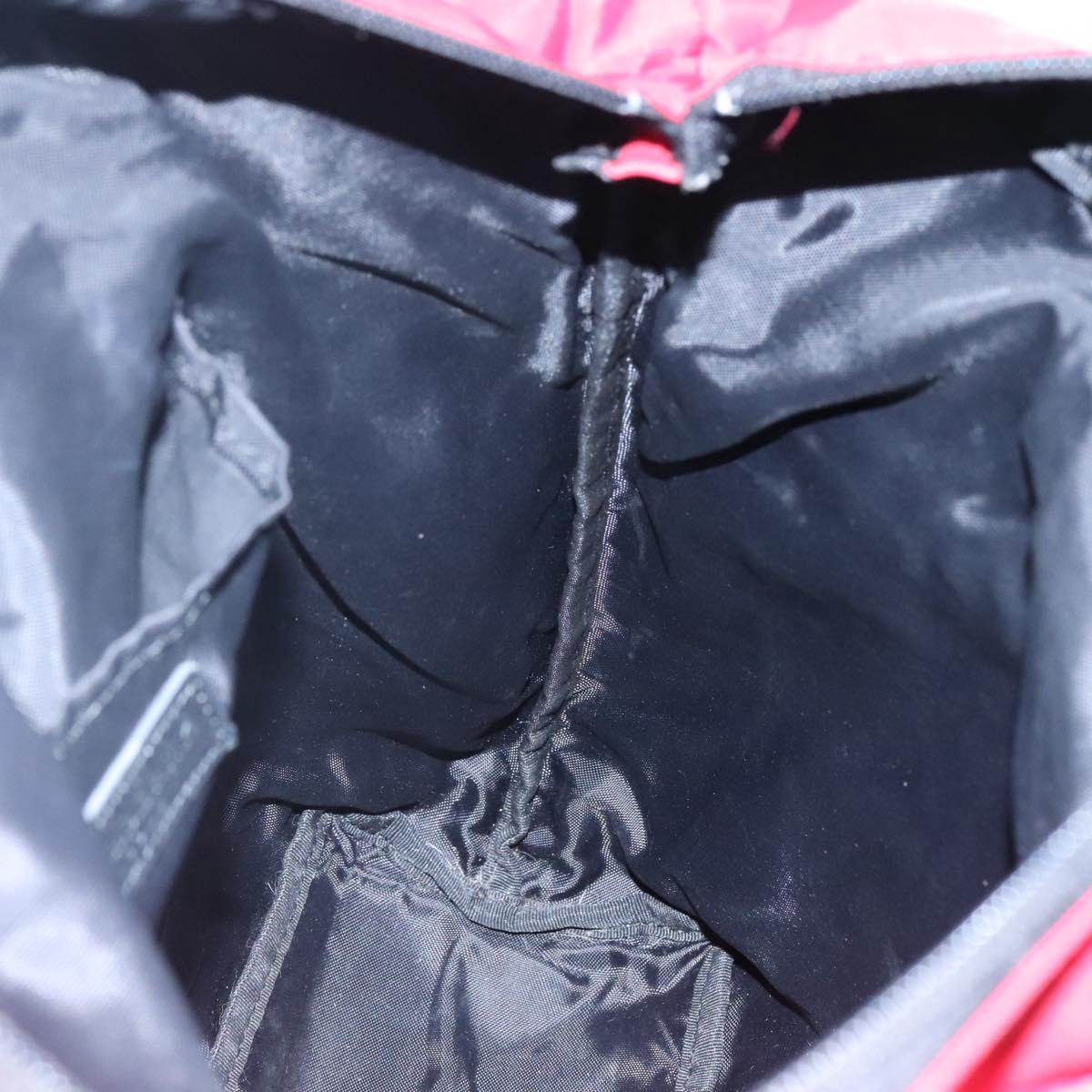 BURBERRY Tote Bag Nylon Red Auth ti2806