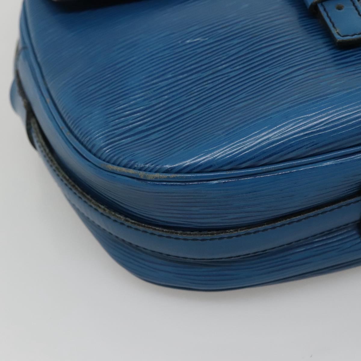 LOUIS VUITTON Epi June Feuille Shoulder Bag Blue M52155 LV Auth ti2813