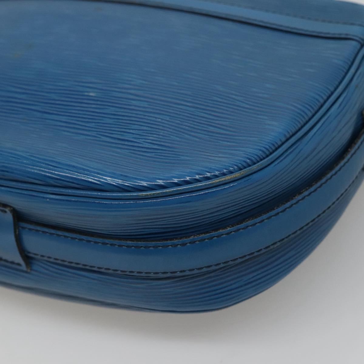 LOUIS VUITTON Epi June Feuille Shoulder Bag Blue M52155 LV Auth ti2813