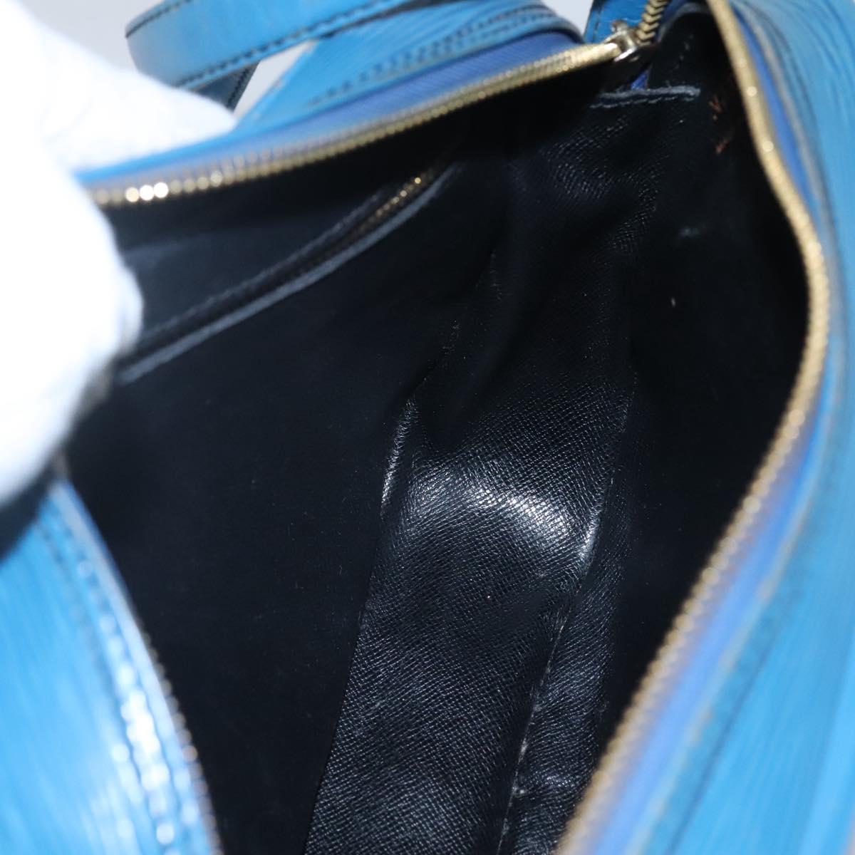 LOUIS VUITTON Epi June Feuille Shoulder Bag Blue M52155 LV Auth ti2813