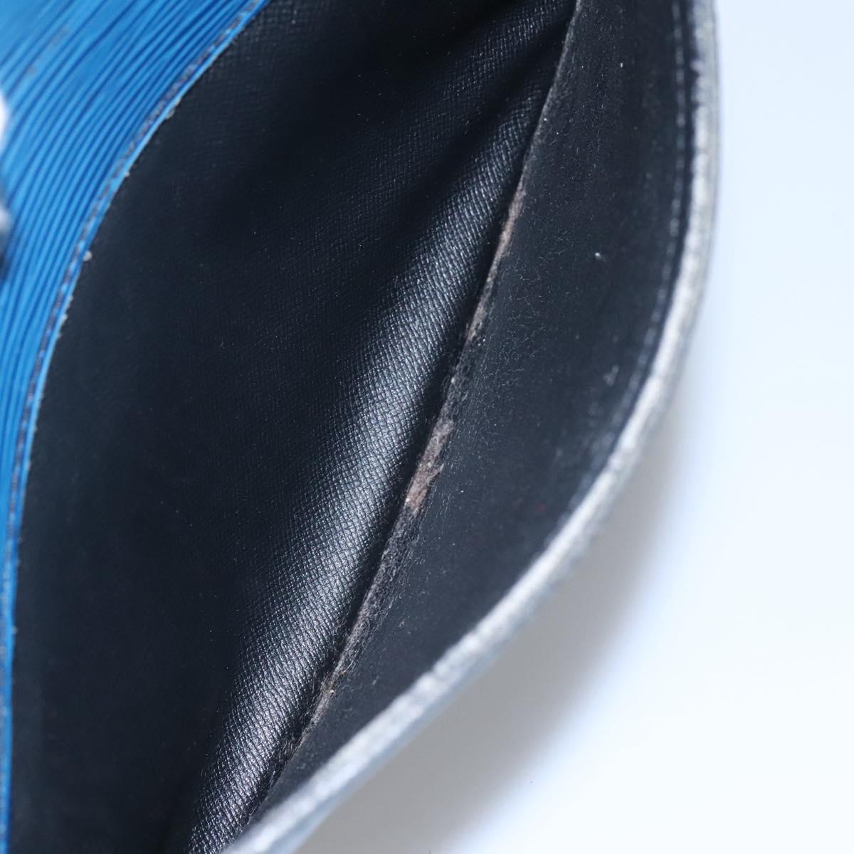LOUIS VUITTON Epi June Feuille Shoulder Bag Blue M52155 LV Auth ti2813