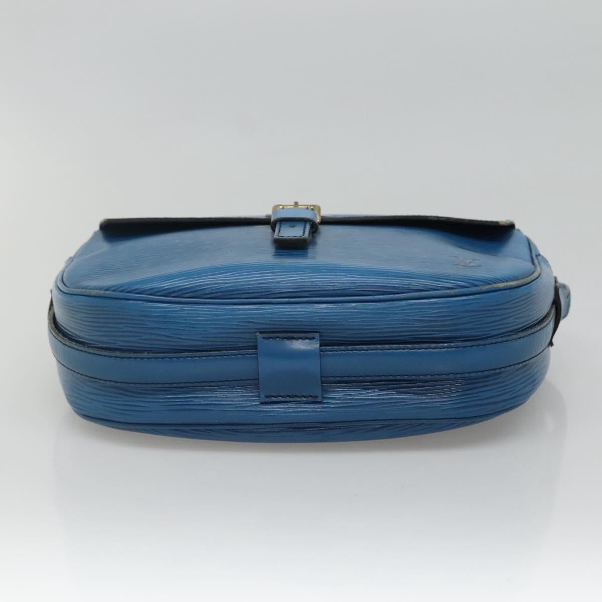 LOUIS VUITTON Epi June Feuille Shoulder Bag Blue M52155 LV Auth ti2813