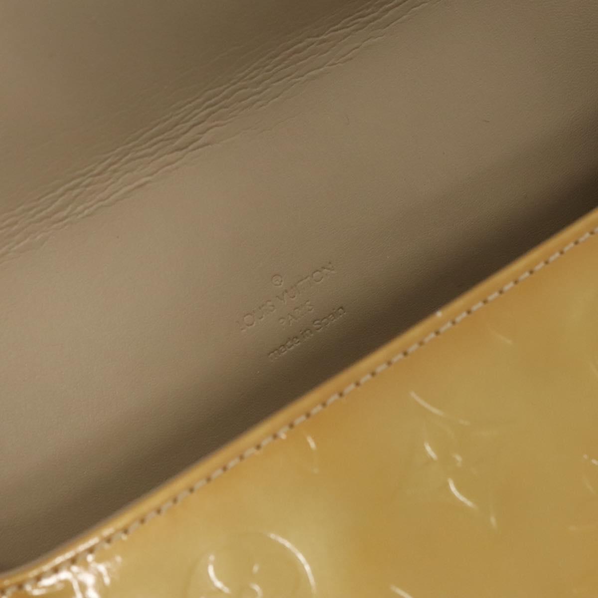 LOUIS VUITTON Monogram Vernis Thompson Street Bag Beige M91301 LV Auth ti2814