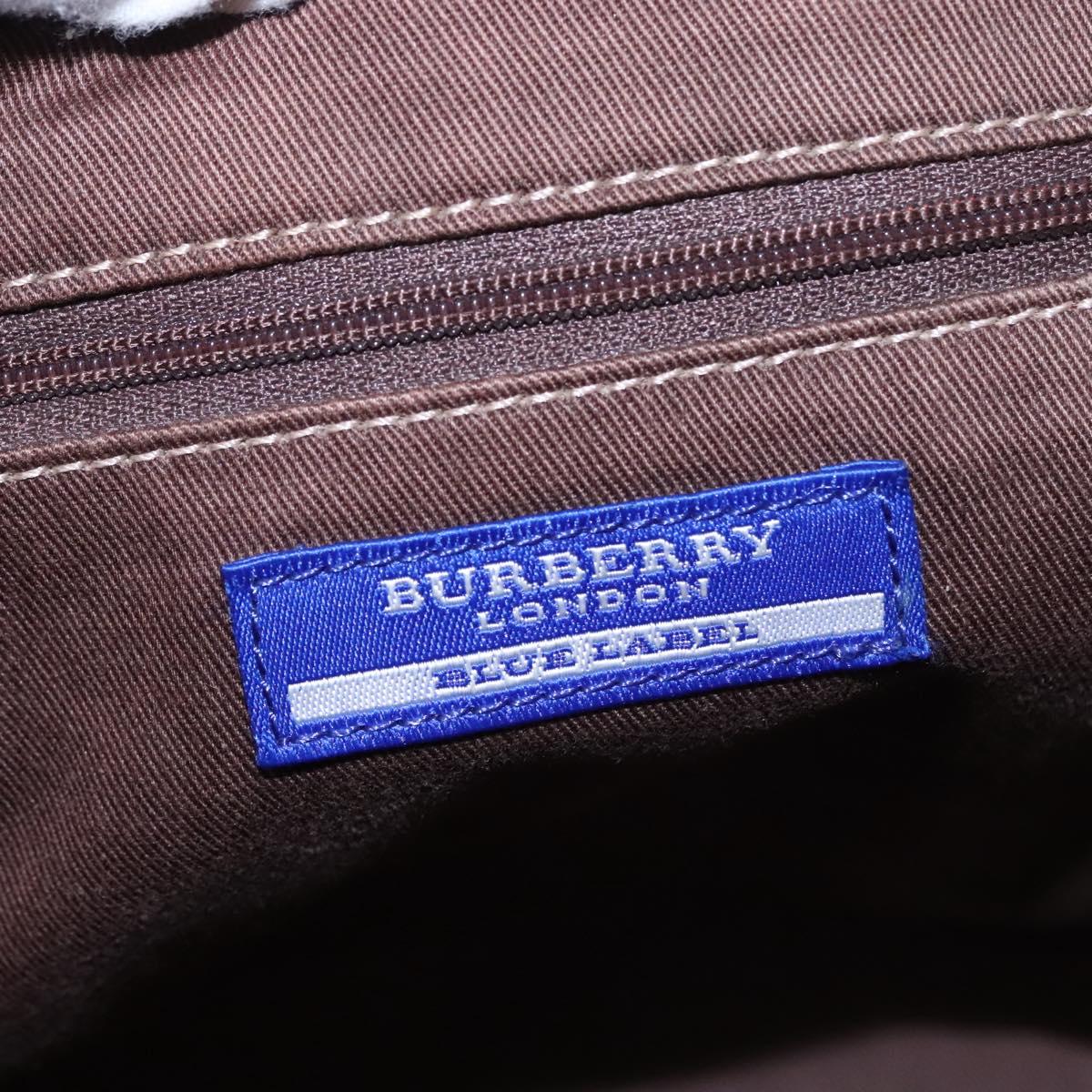 BURBERRY Blue Label Tote Bag Nylon Red Auth ti2825