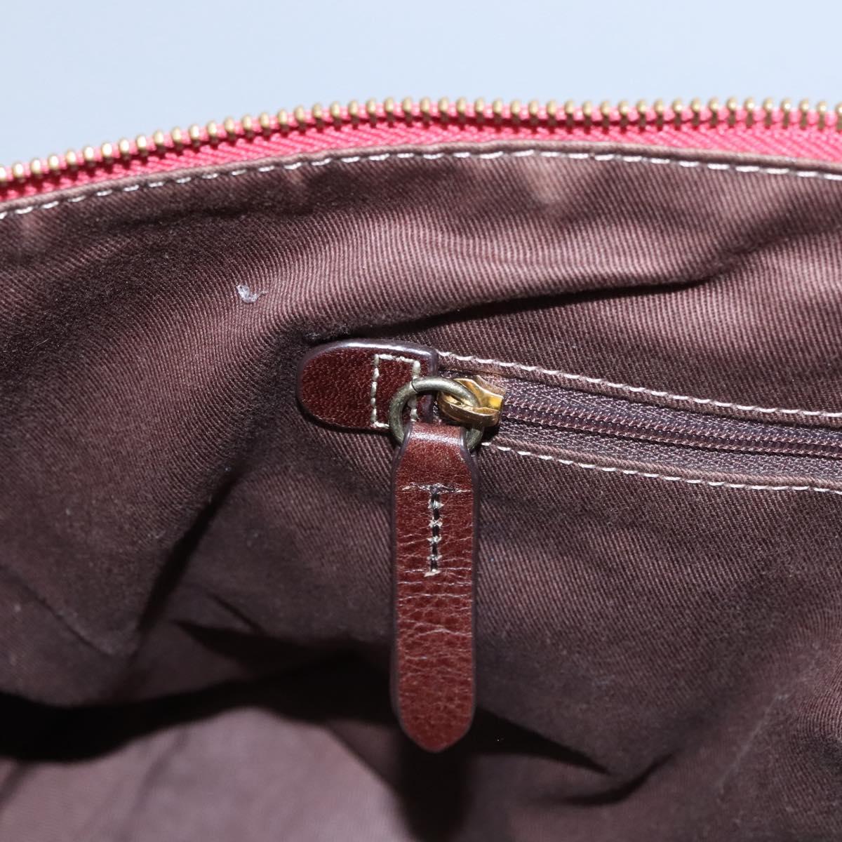 BURBERRY Blue Label Tote Bag Nylon Red Auth ti2825