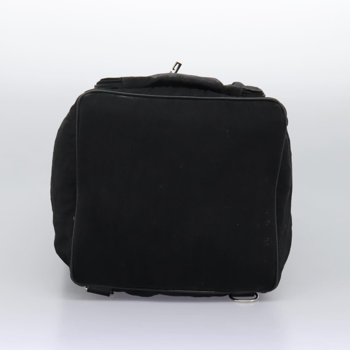 GUCCI Shoulder Bag Canvas Black Auth ti2843