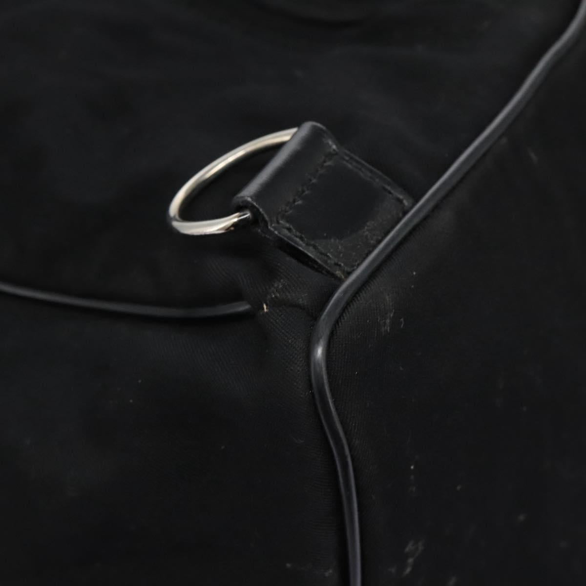 GUCCI Shoulder Bag Canvas Black Auth ti2843
