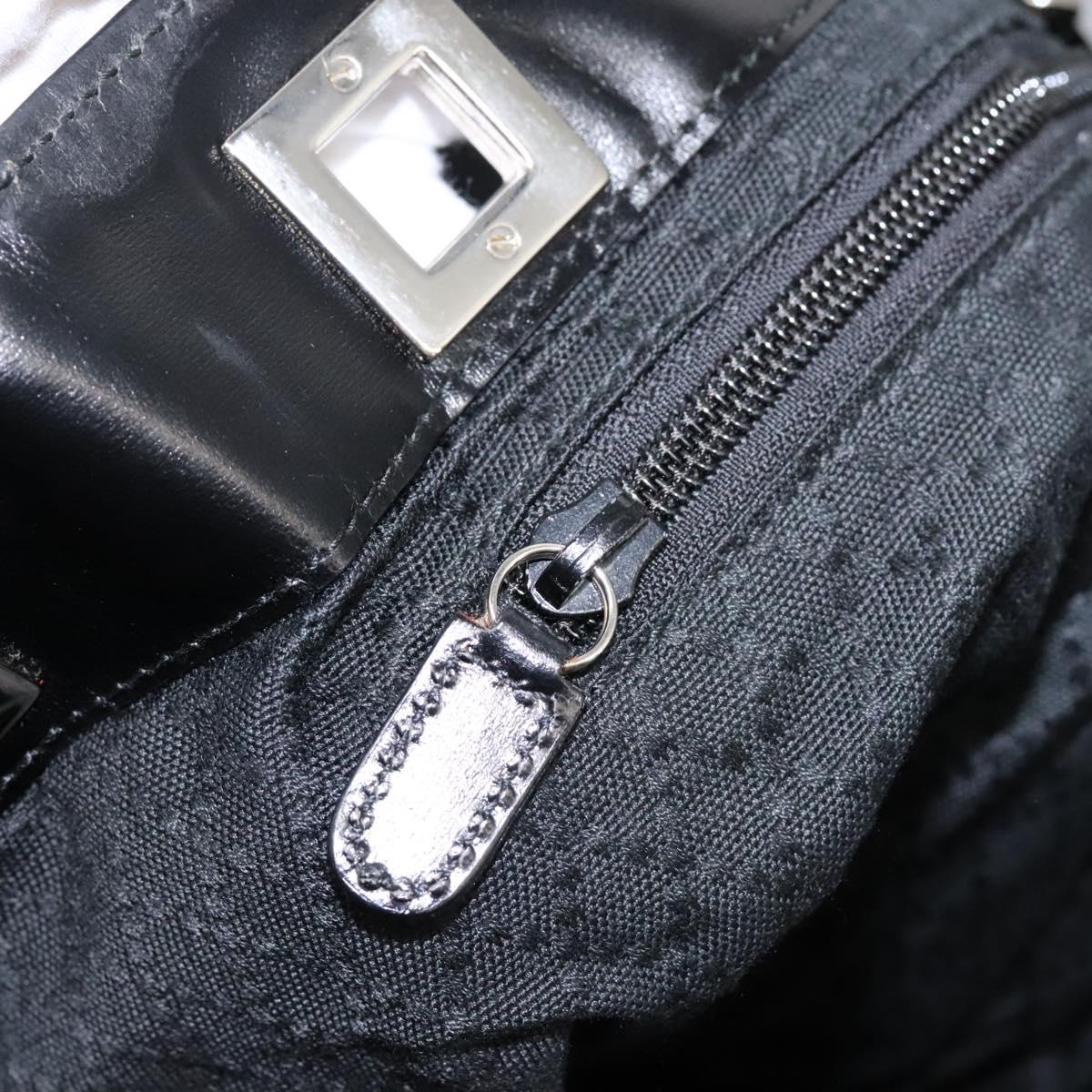 GUCCI Shoulder Bag Canvas Black Auth ti2843