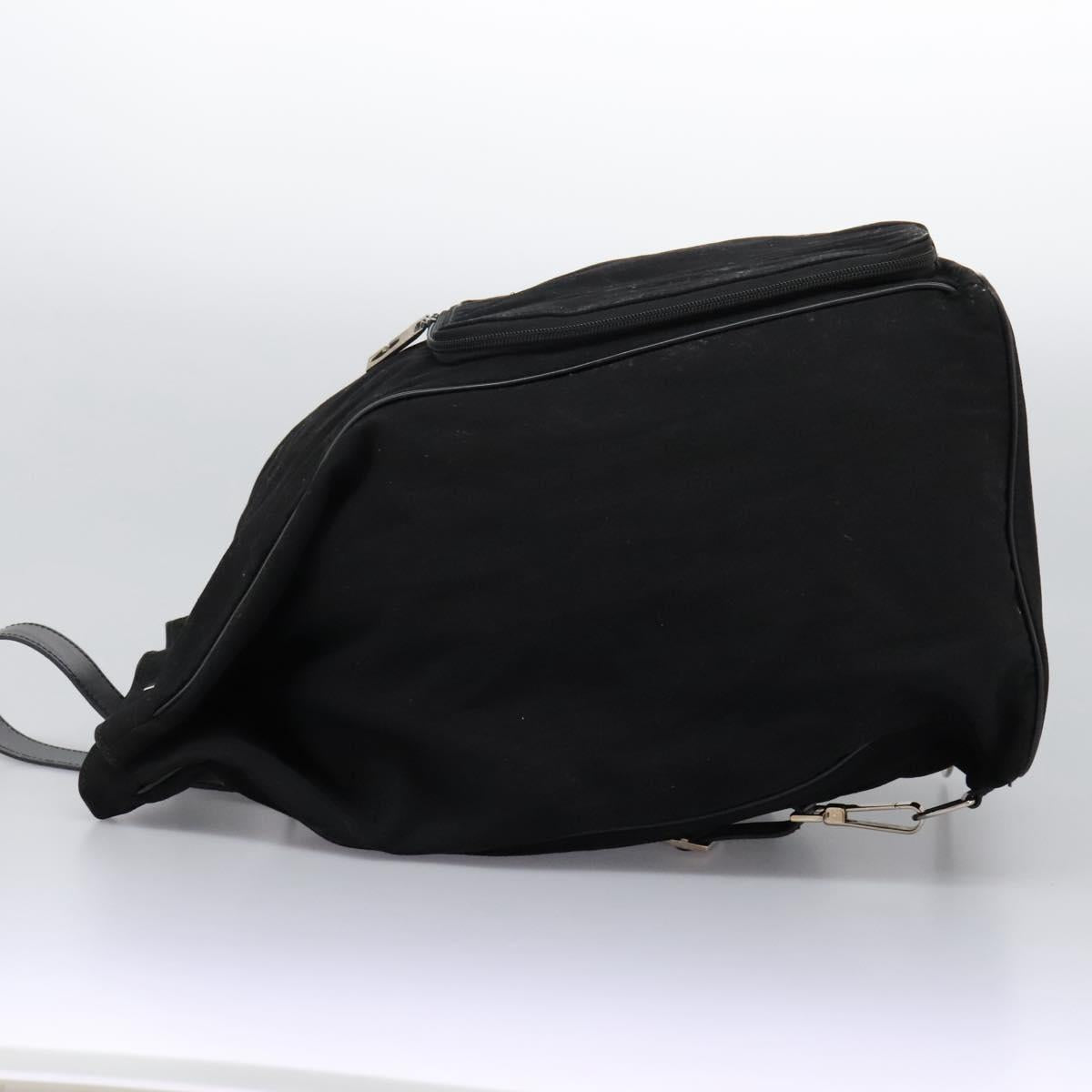 GUCCI Shoulder Bag Canvas Black Auth ti2843