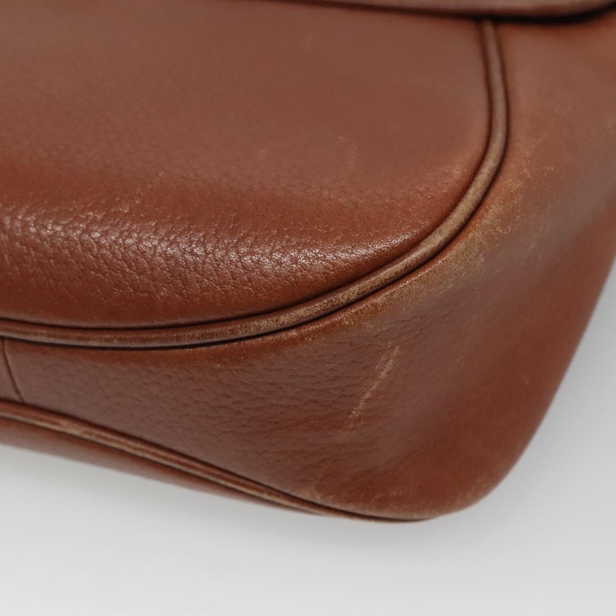 Burberrys Shoulder Bag Leather Brown Auth ti2845