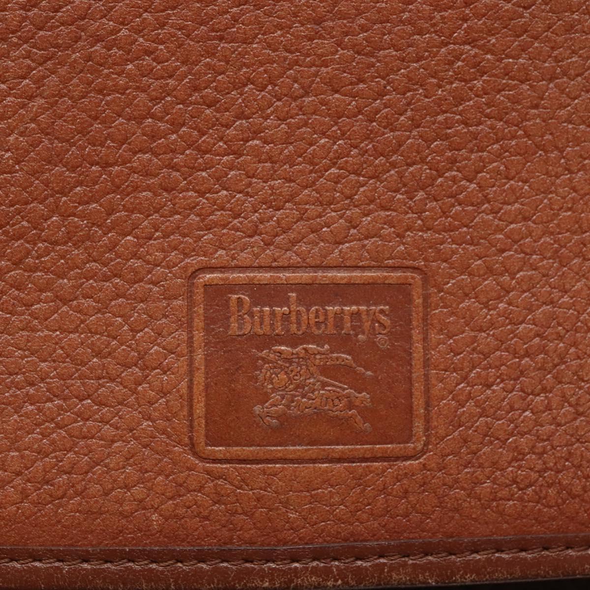 Burberrys Shoulder Bag Leather Brown Auth ti2845