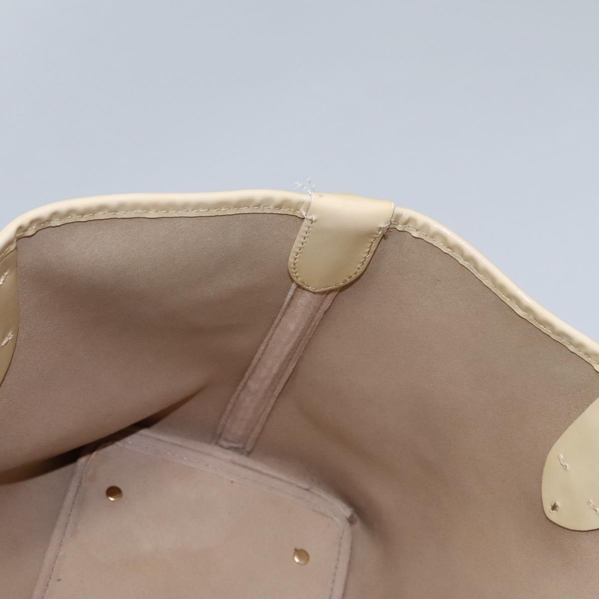 BURBERRY Nova Check Tote Bag PVC Beige Auth ti2855