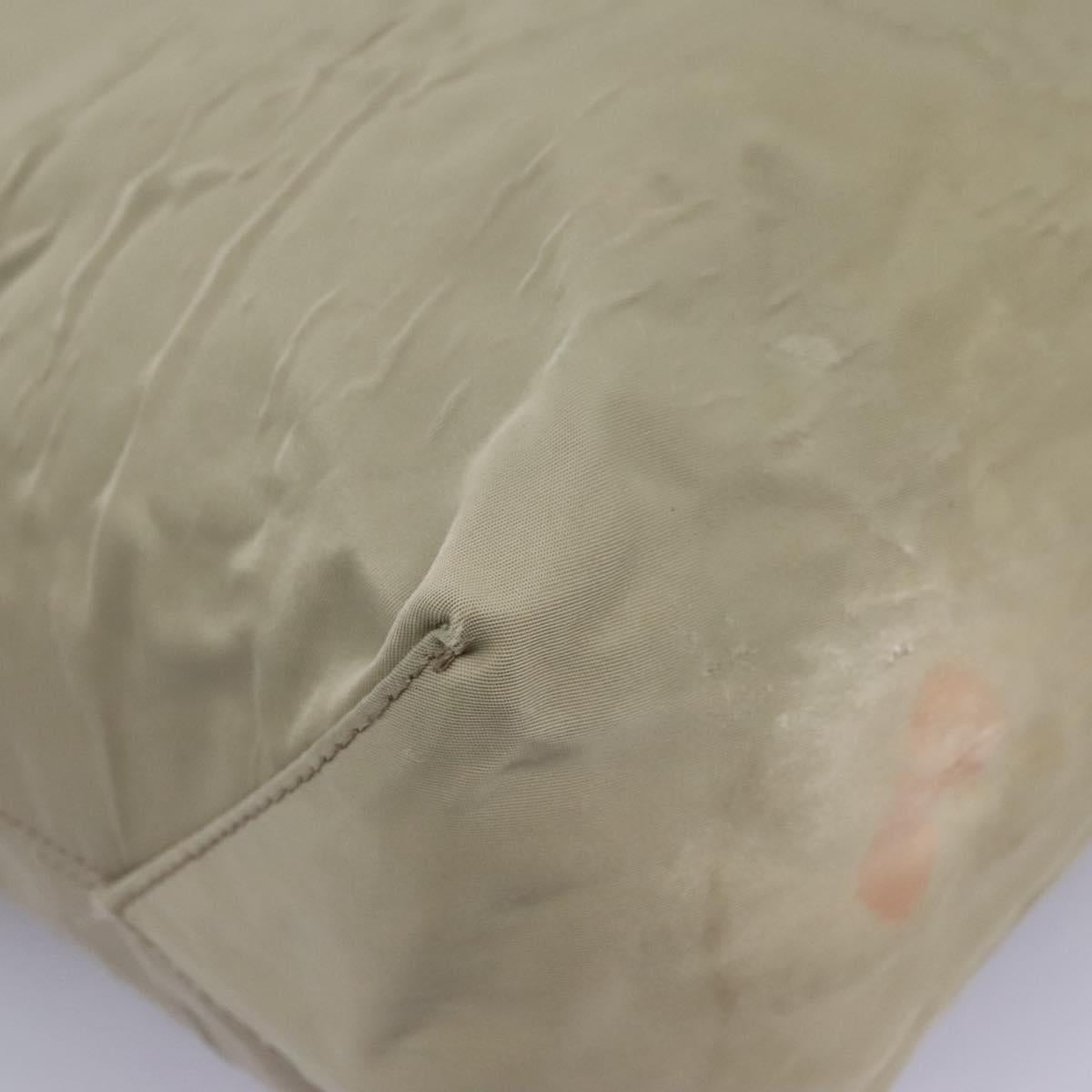 BURBERRY Blue Label Shoulder Bag Nylon 2way Beige Auth ti2857