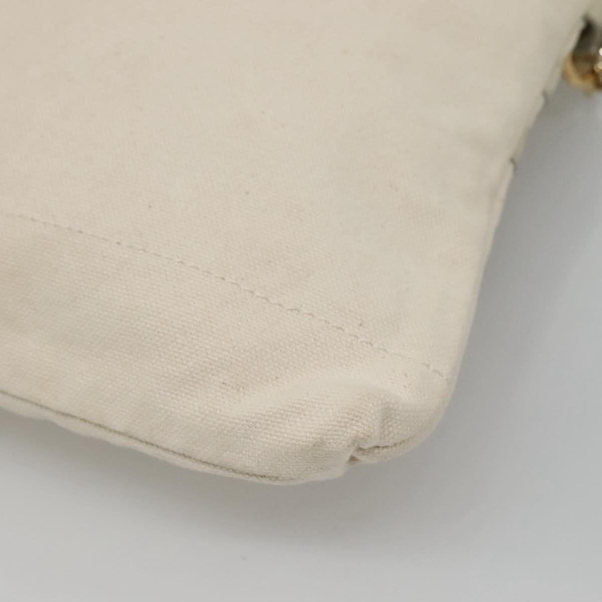 BURBERRY Blue Label Shoulder Bag Canvas Beige Auth ti2861