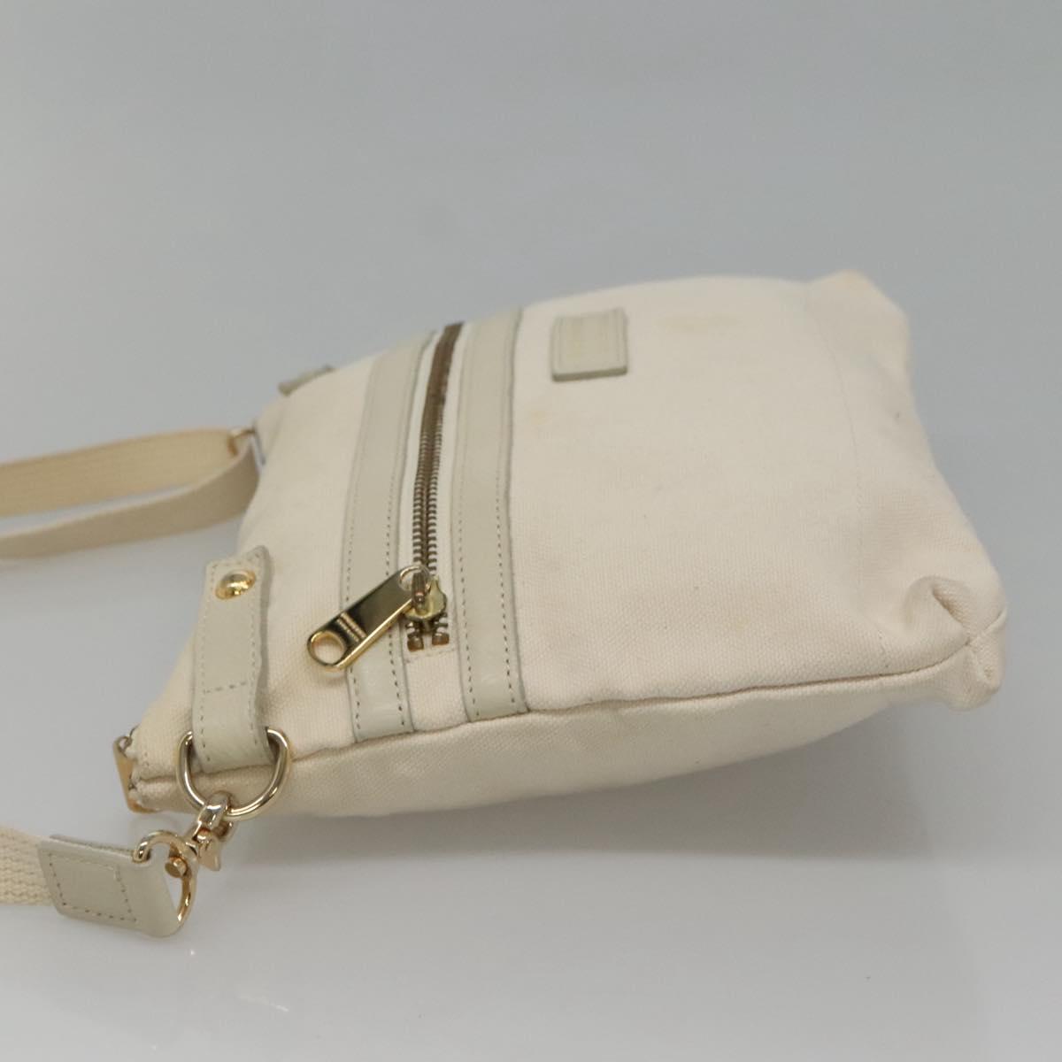 BURBERRY Blue Label Shoulder Bag Canvas Beige Auth ti2861