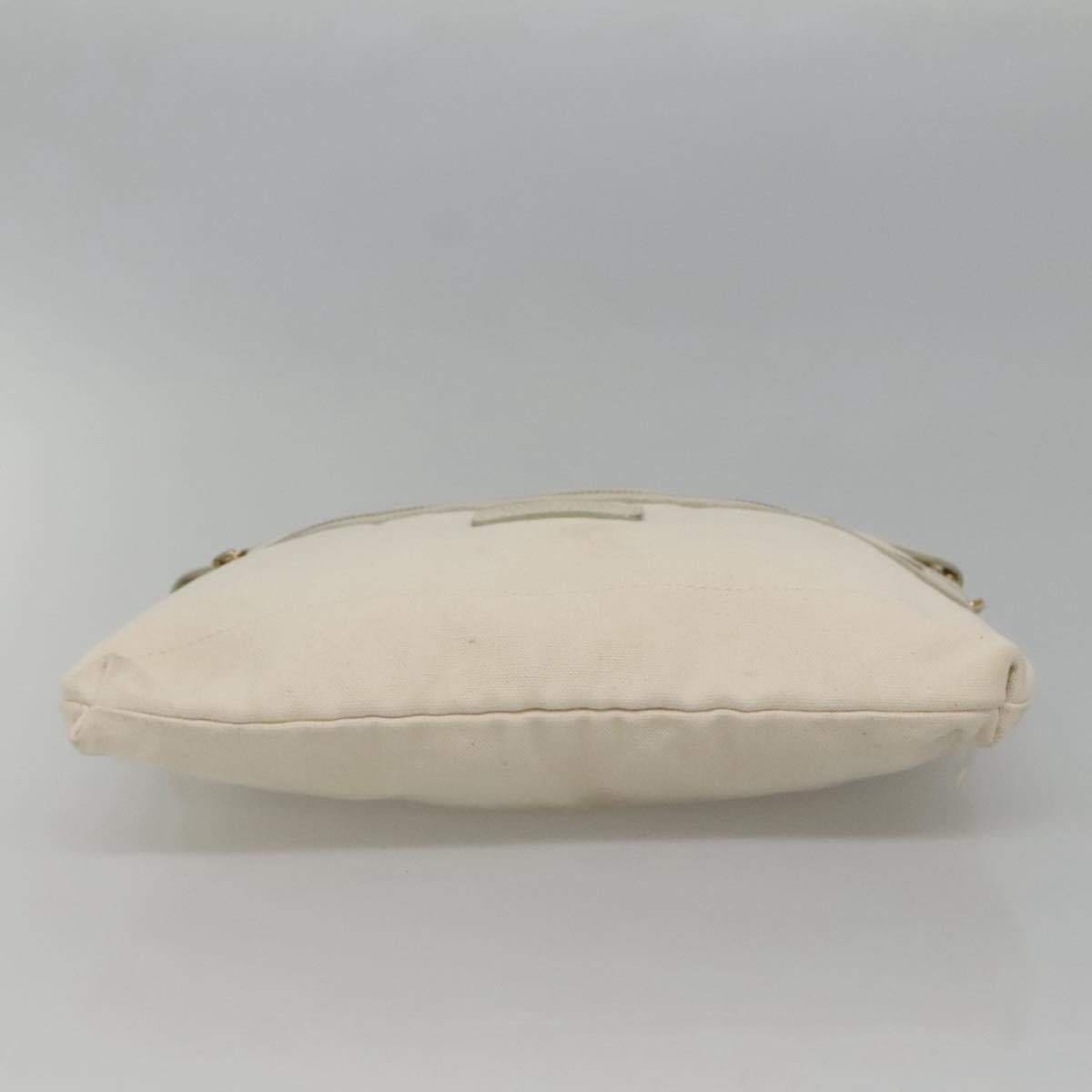 BURBERRY Blue Label Shoulder Bag Canvas Beige Auth ti2861