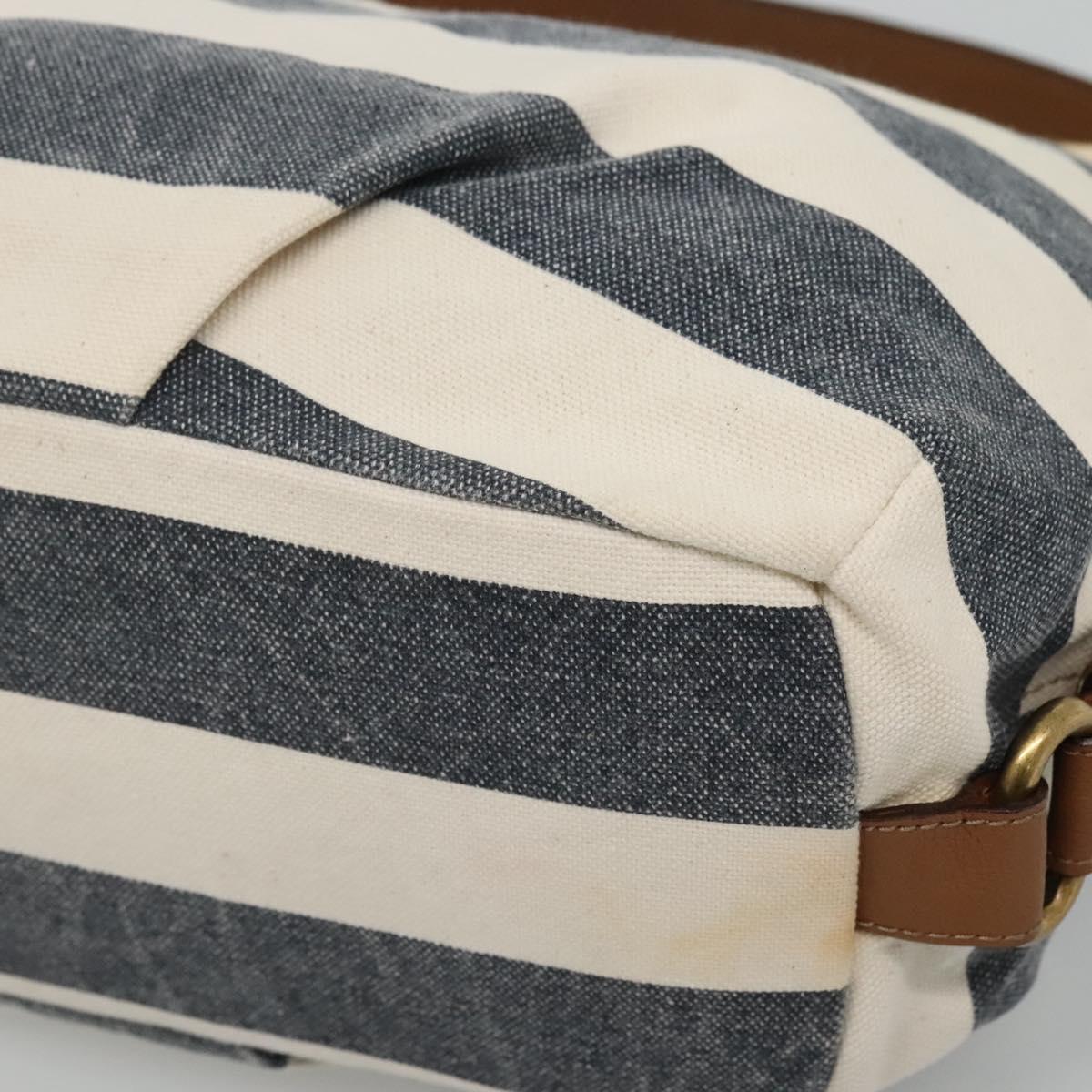 BURBERRY Blue Label Shoulder Bag Canvas Navy Auth ti2862