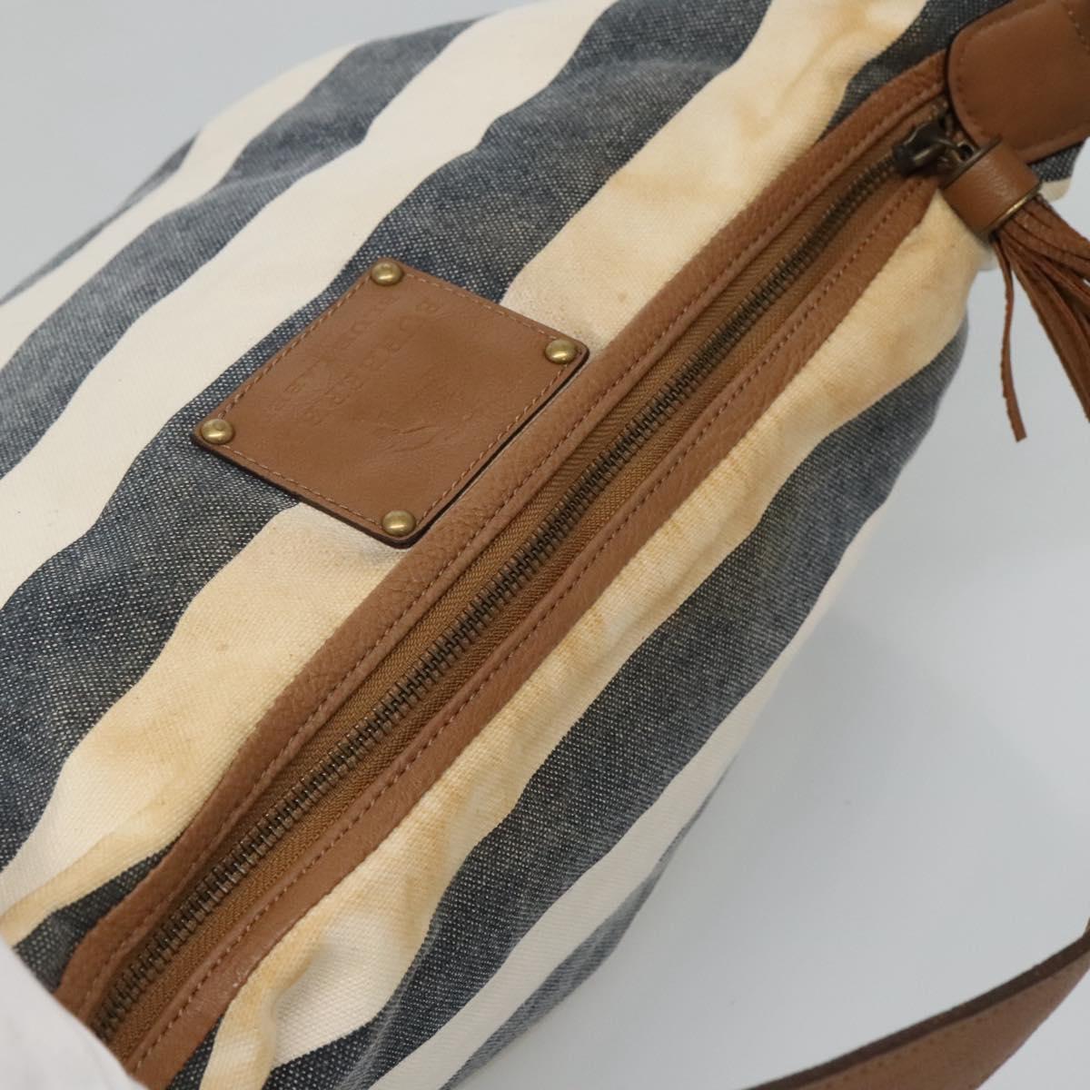 BURBERRY Blue Label Shoulder Bag Canvas Navy Auth ti2862