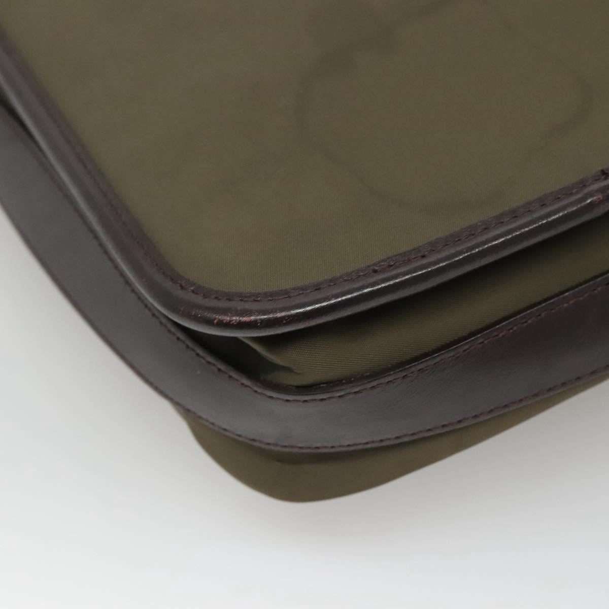 BURBERRY Shoulder Bag Nylon Khaki Auth ti2863