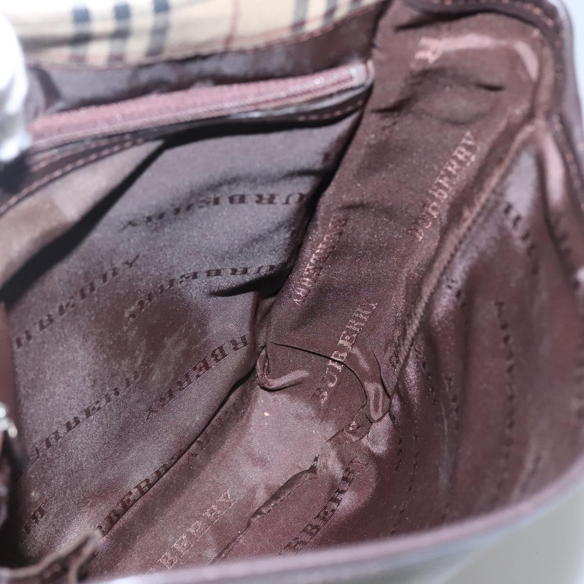 BURBERRY Shoulder Bag Nylon Khaki Auth ti2863