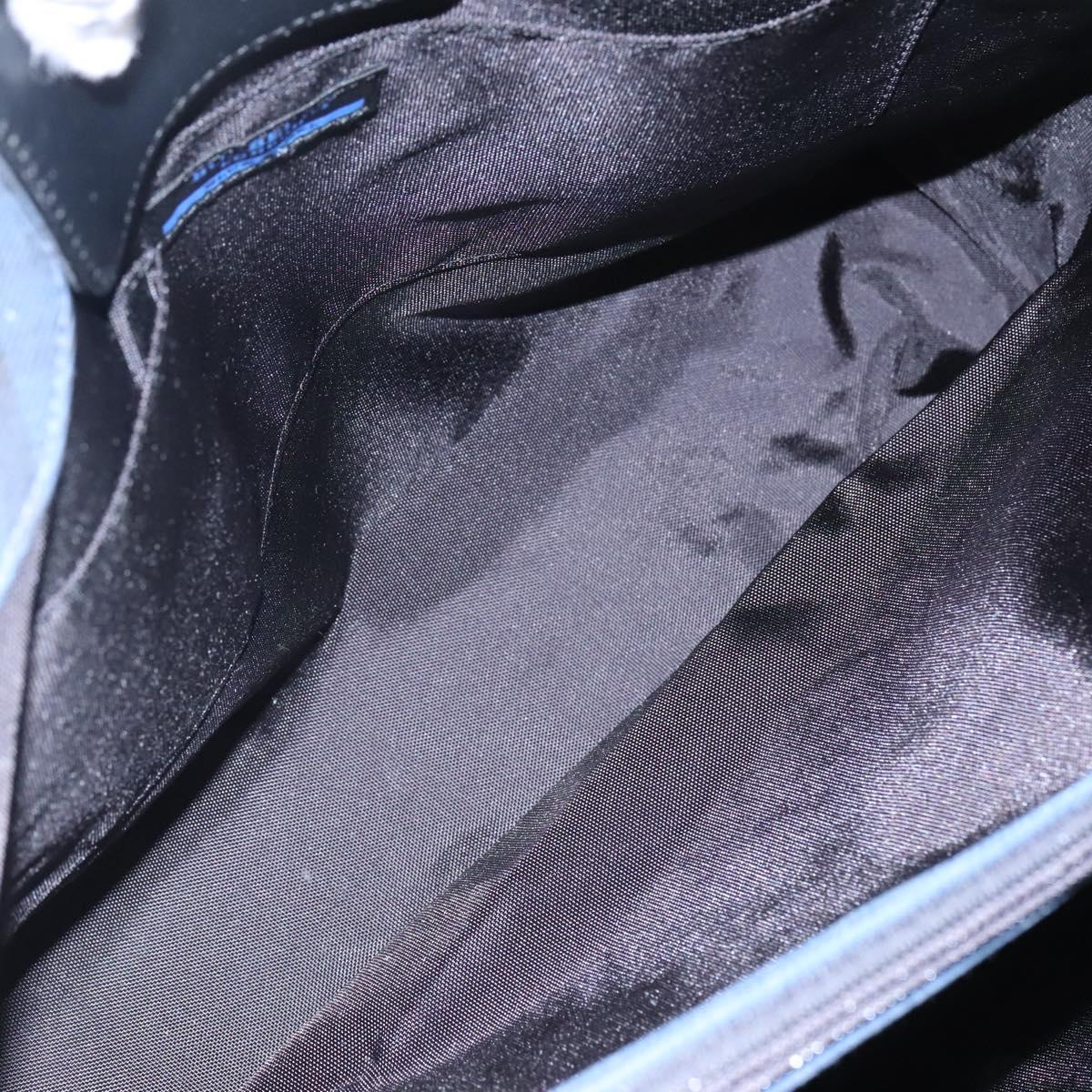 BURBERRY Blue Label Tote Bag Canvas Blue Auth ti2869