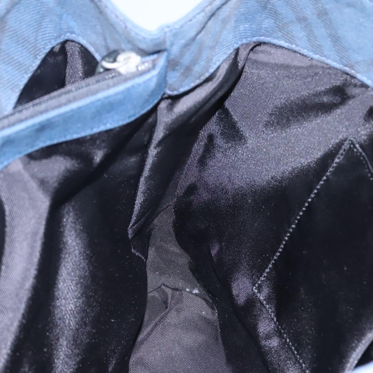 BURBERRY Blue Label Tote Bag Canvas Blue Auth ti2869