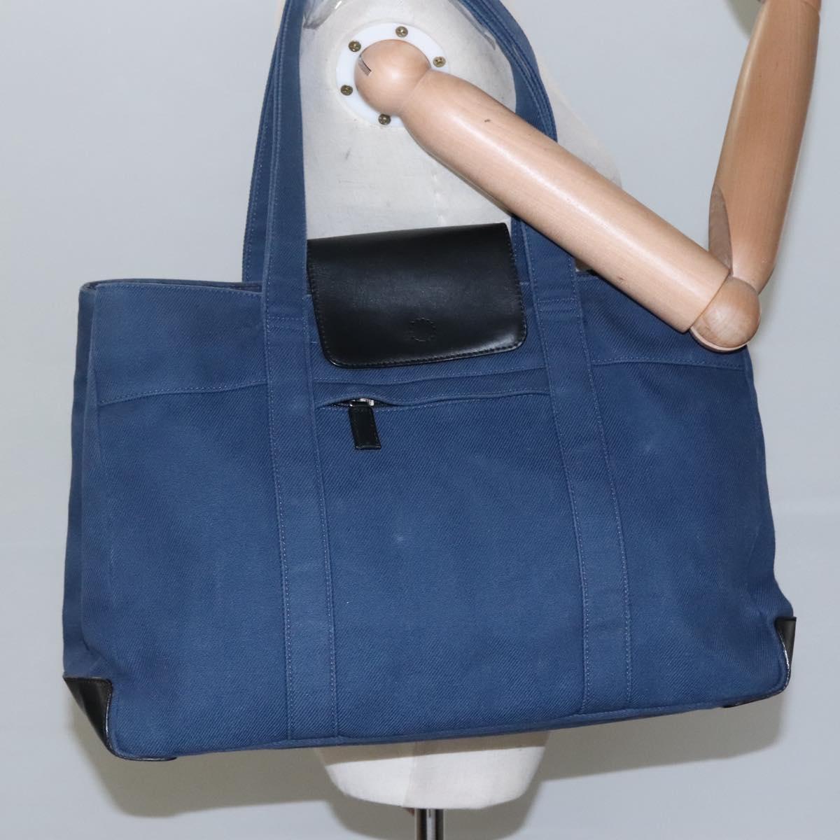 BURBERRY Blue Label Tote Bag Canvas Blue Auth ti2869