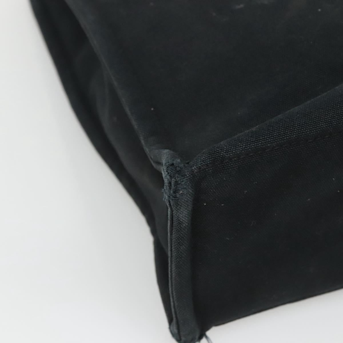 HERMES Fourre Tout MM Hand Bag Canvas Black Auth ti2873