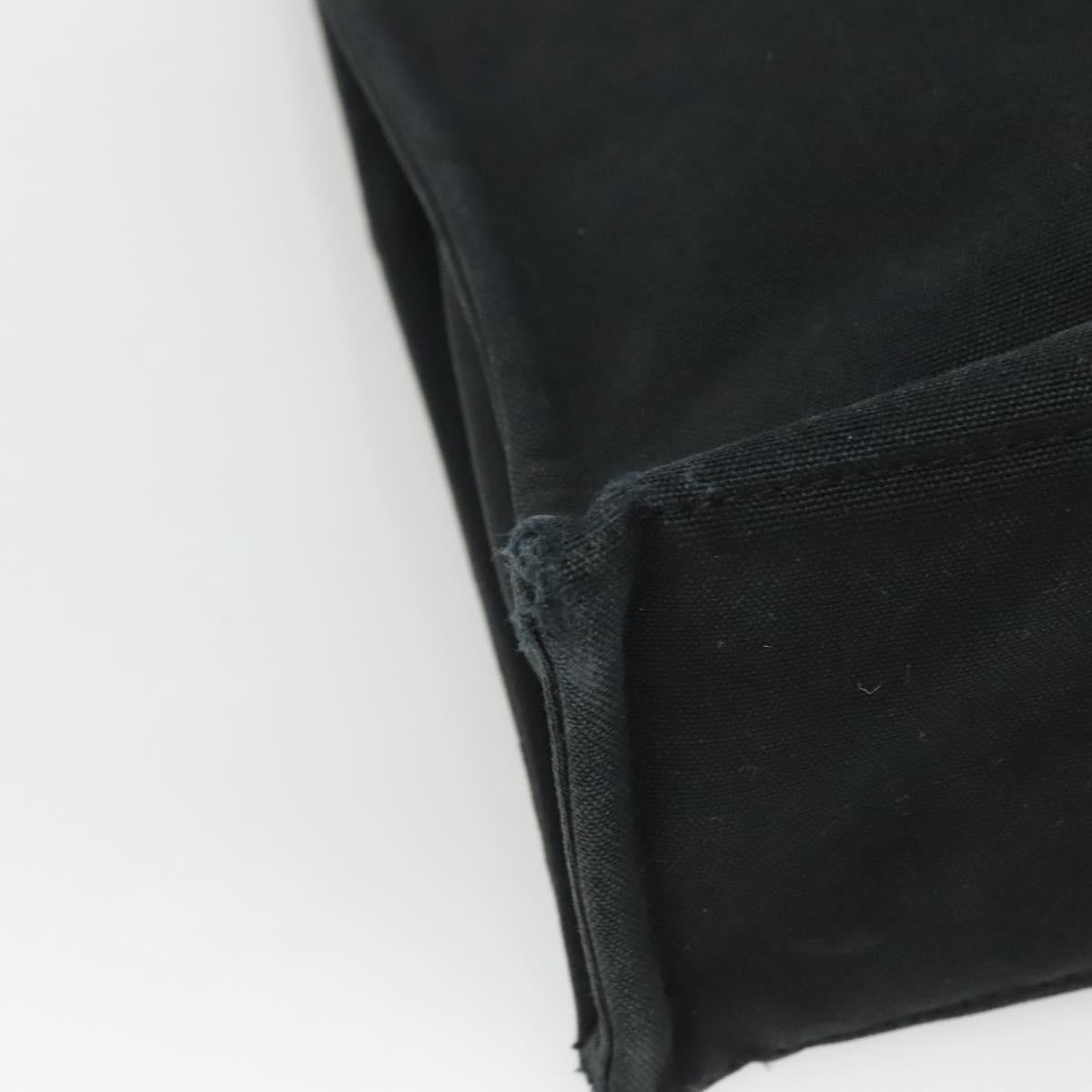 HERMES Fourre Tout MM Hand Bag Canvas Black Auth ti2873