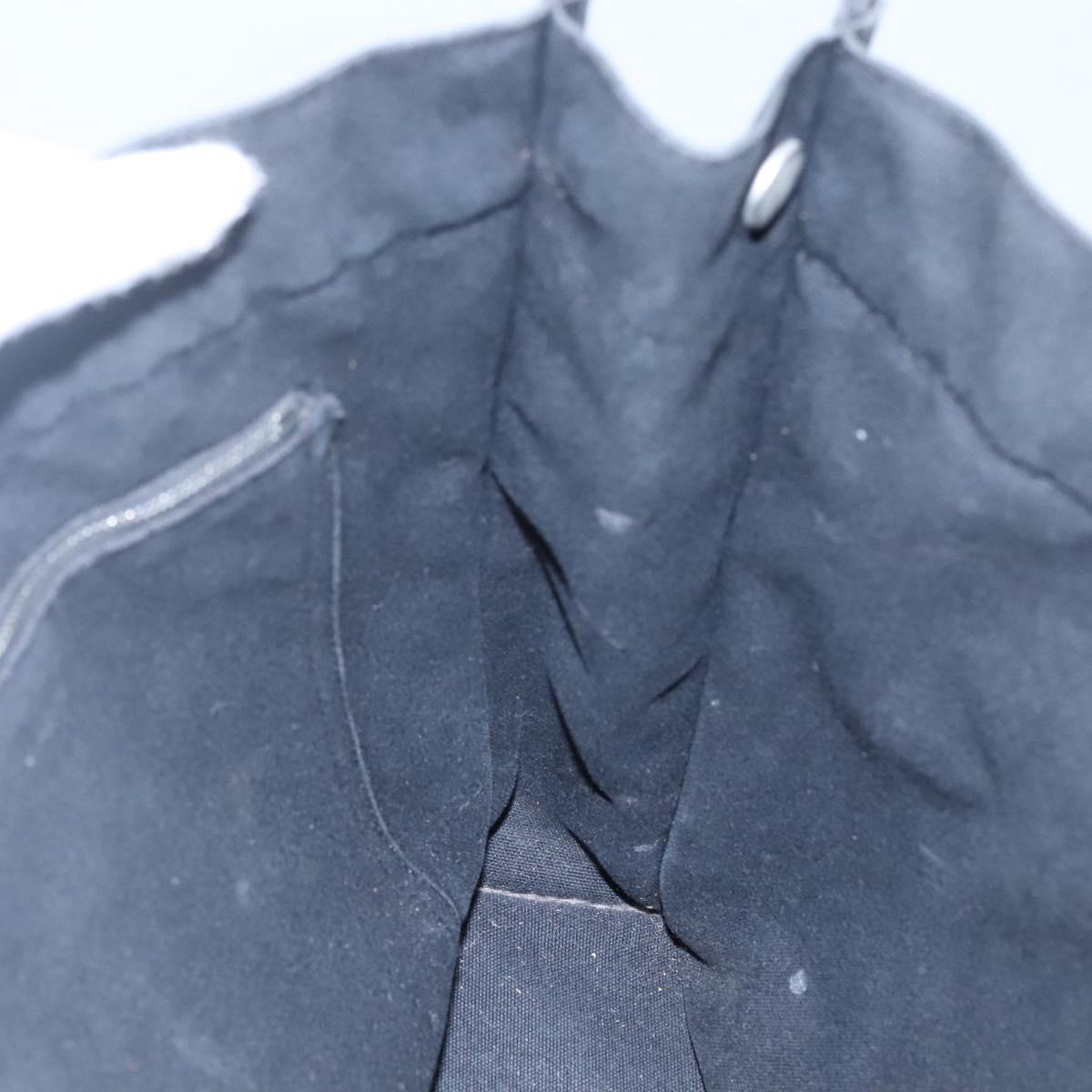 HERMES Fourre Tout MM Hand Bag Canvas Black Auth ti2873