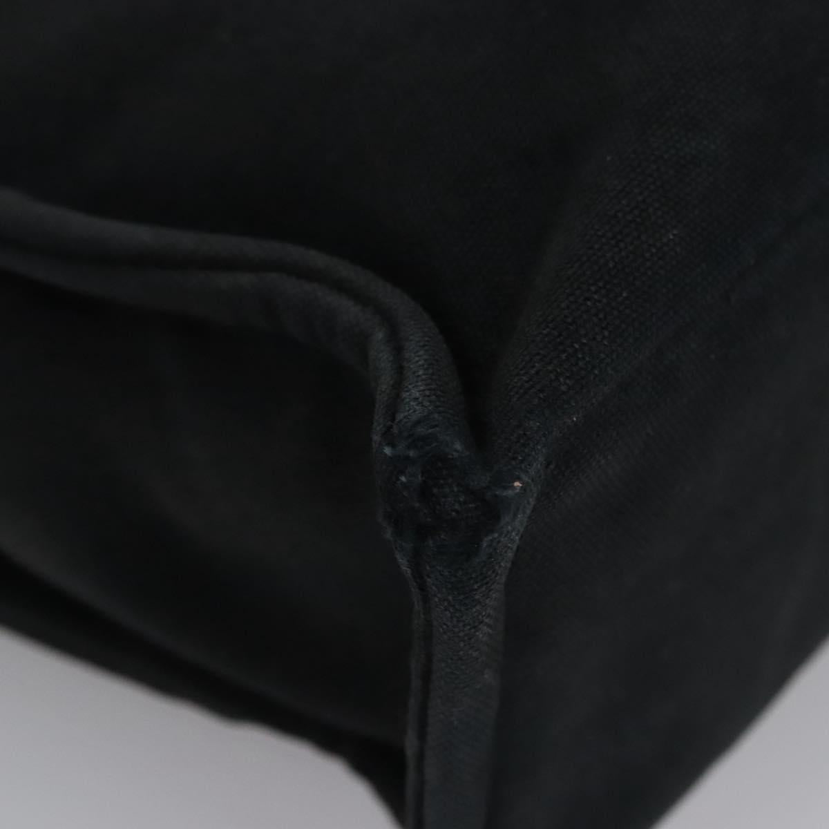 HERMES Fourre Tout MM Hand Bag Canvas Black Auth ti2874