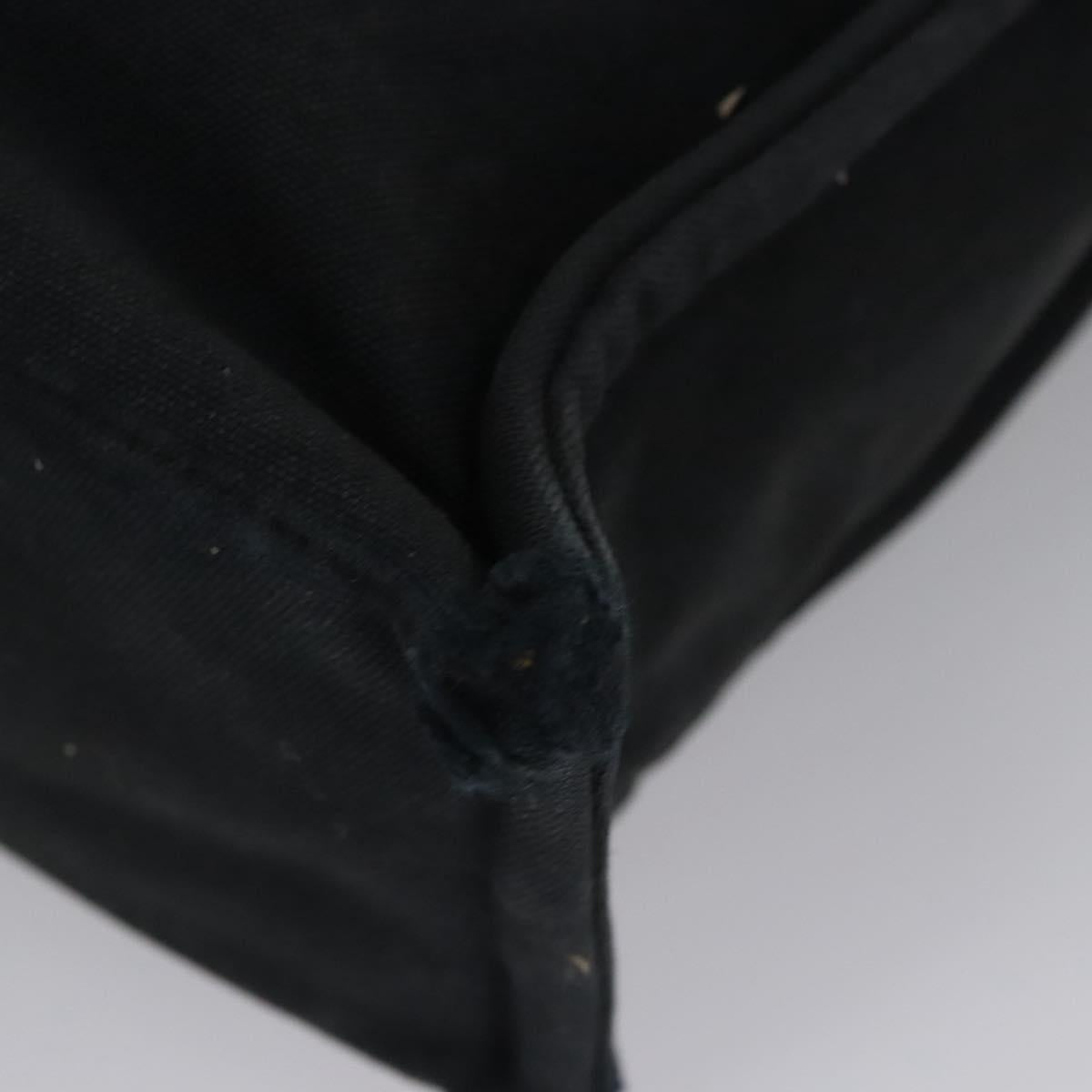 HERMES Fourre Tout MM Hand Bag Canvas Black Auth ti2874
