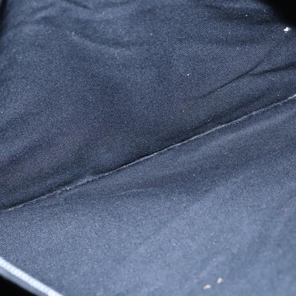 HERMES Fourre Tout MM Hand Bag Canvas Black Auth ti2874