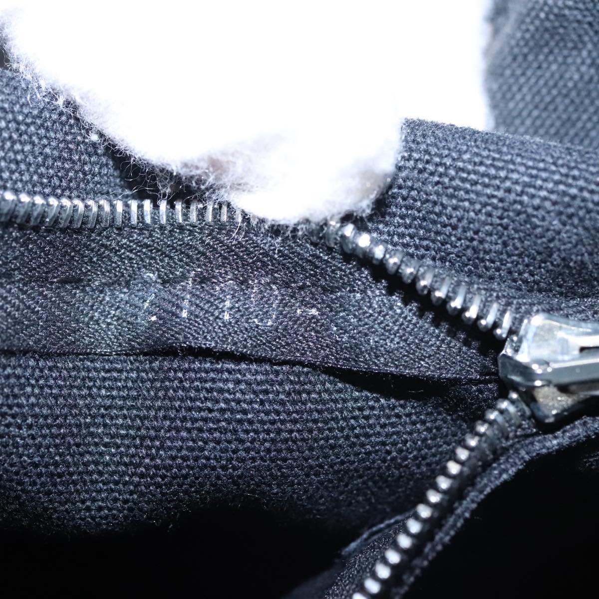 HERMES Fourre Tout MM Hand Bag Canvas Black Auth ti2874