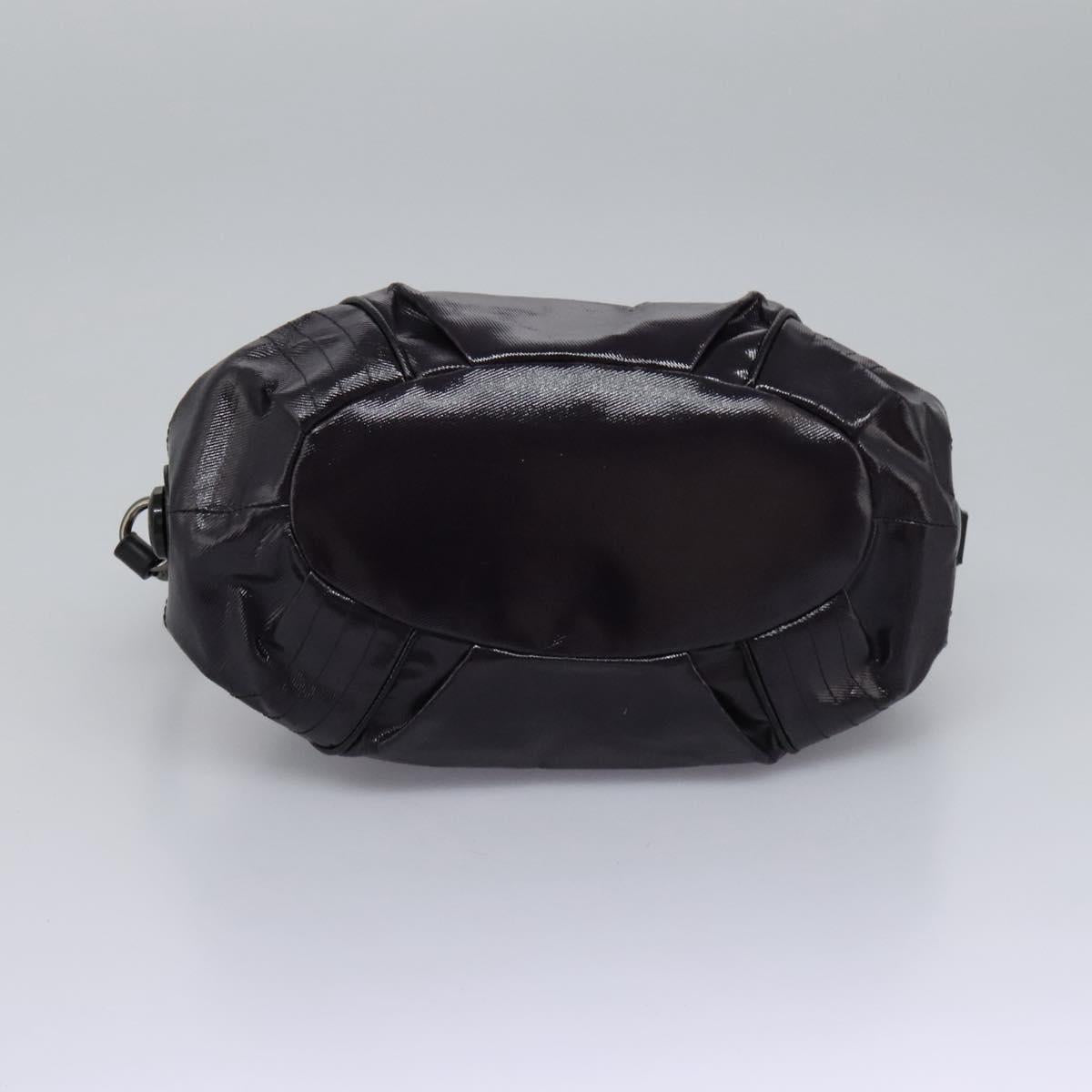 BURBERRY Blue Label Shoulder Bag Enamel Purple Auth ti2877