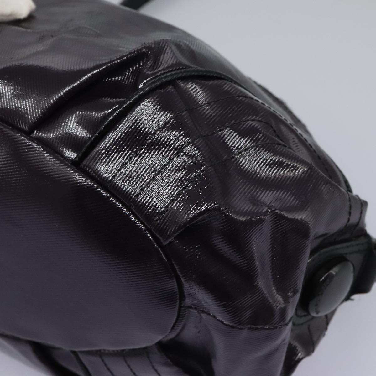 BURBERRY Blue Label Shoulder Bag Enamel Purple Auth ti2877