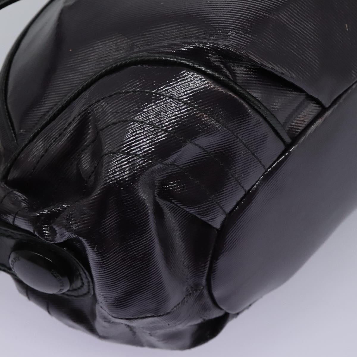 BURBERRY Blue Label Shoulder Bag Enamel Purple Auth ti2877